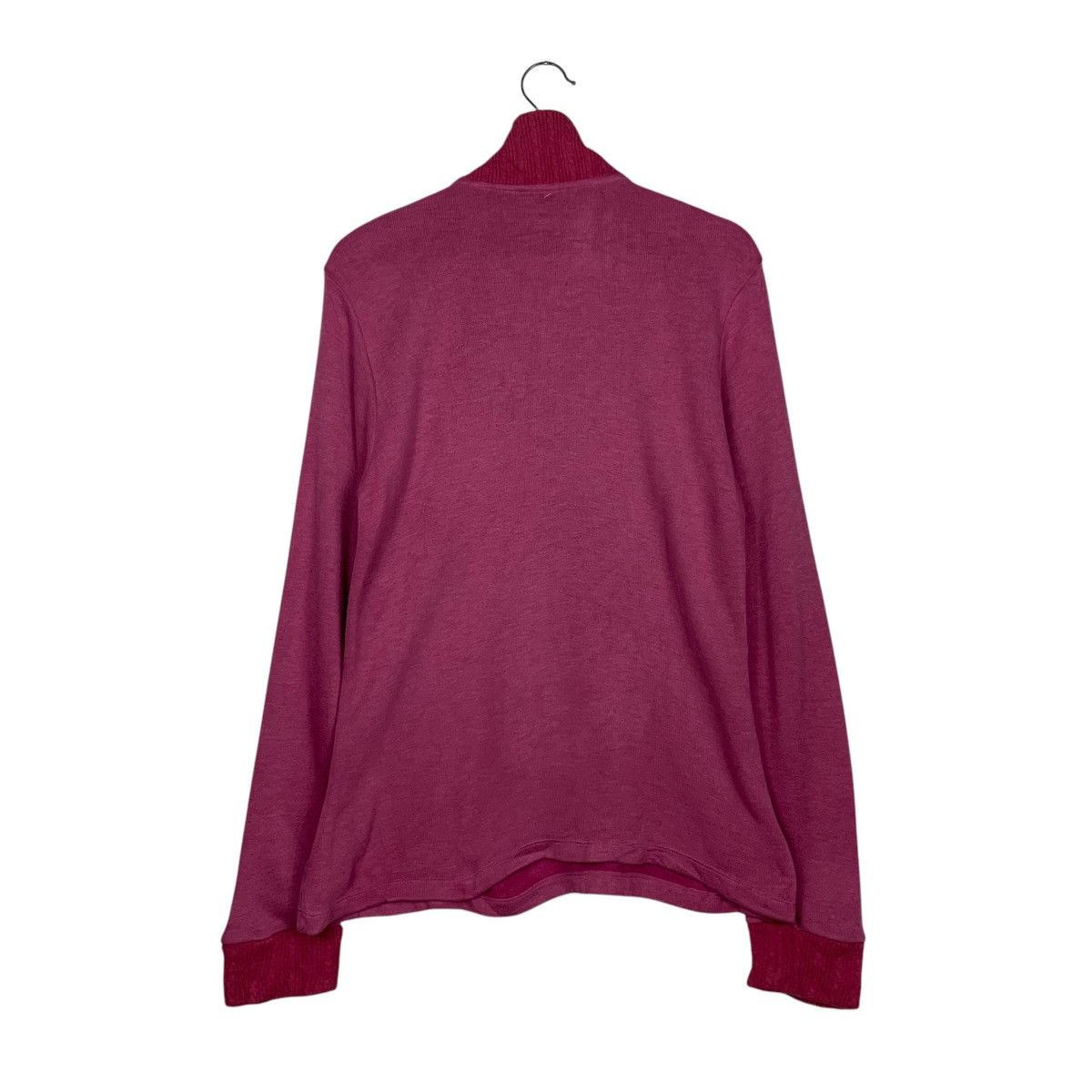 Ellesse ELLESSE Half Zip Turtleneck Pink Sweater #1904-C83 Size L / US 10 / IT 46 - 7 Thumbnail