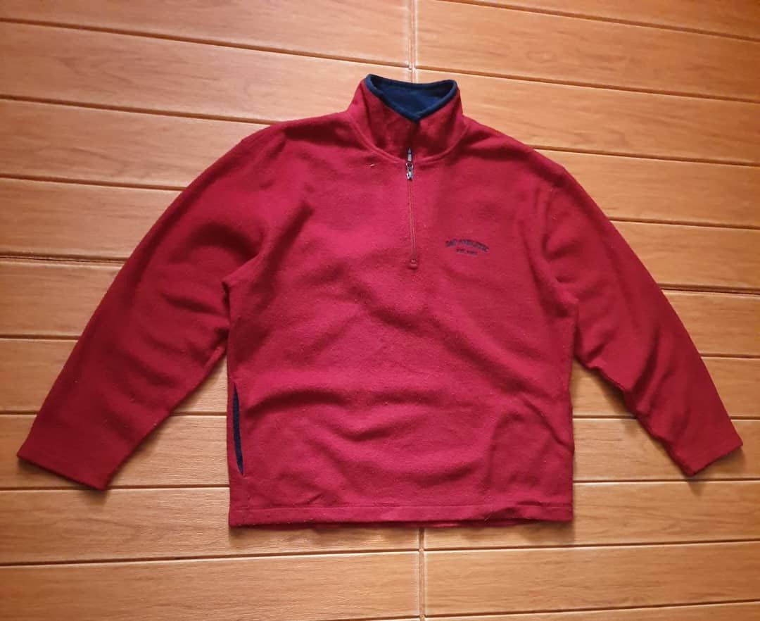Gap Gap half zipper red colour fleece Sweatshirt Size US L / EU 52-54 / 3 - 5 Thumbnail