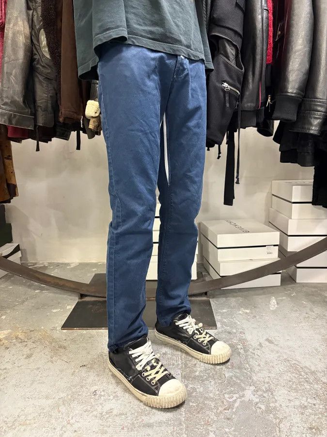 Gucci 2000s Gucci Navy & White Avant-Garde Slim Pants Size US 30 / EU 46 - 4 Thumbnail