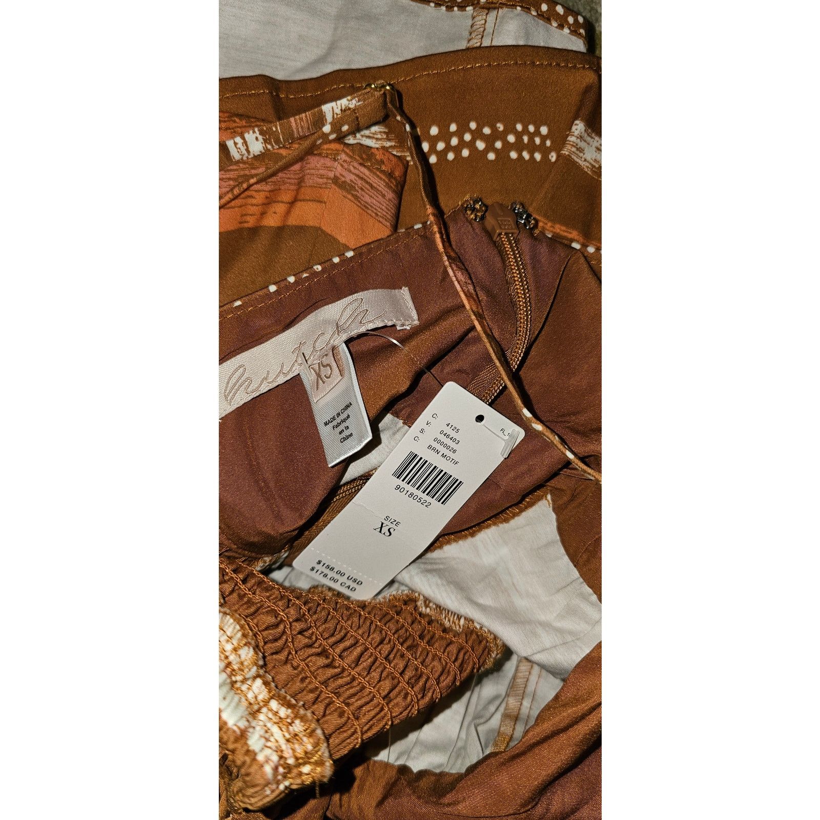 Anthropologie New Anthropologie Hutch Bandeau Romper $160 X-SMALL Brown Size 26" / US 2 / IT 38 - 7 Thumbnail