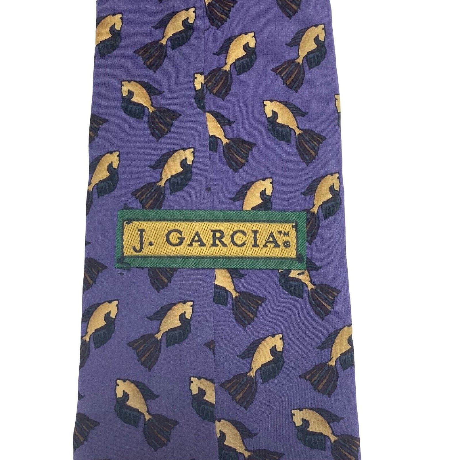 Vintage J Jerry Garcia Grateful Dead Fish Vintage Novelty Necktie Size ONE SIZE - 3 Thumbnail