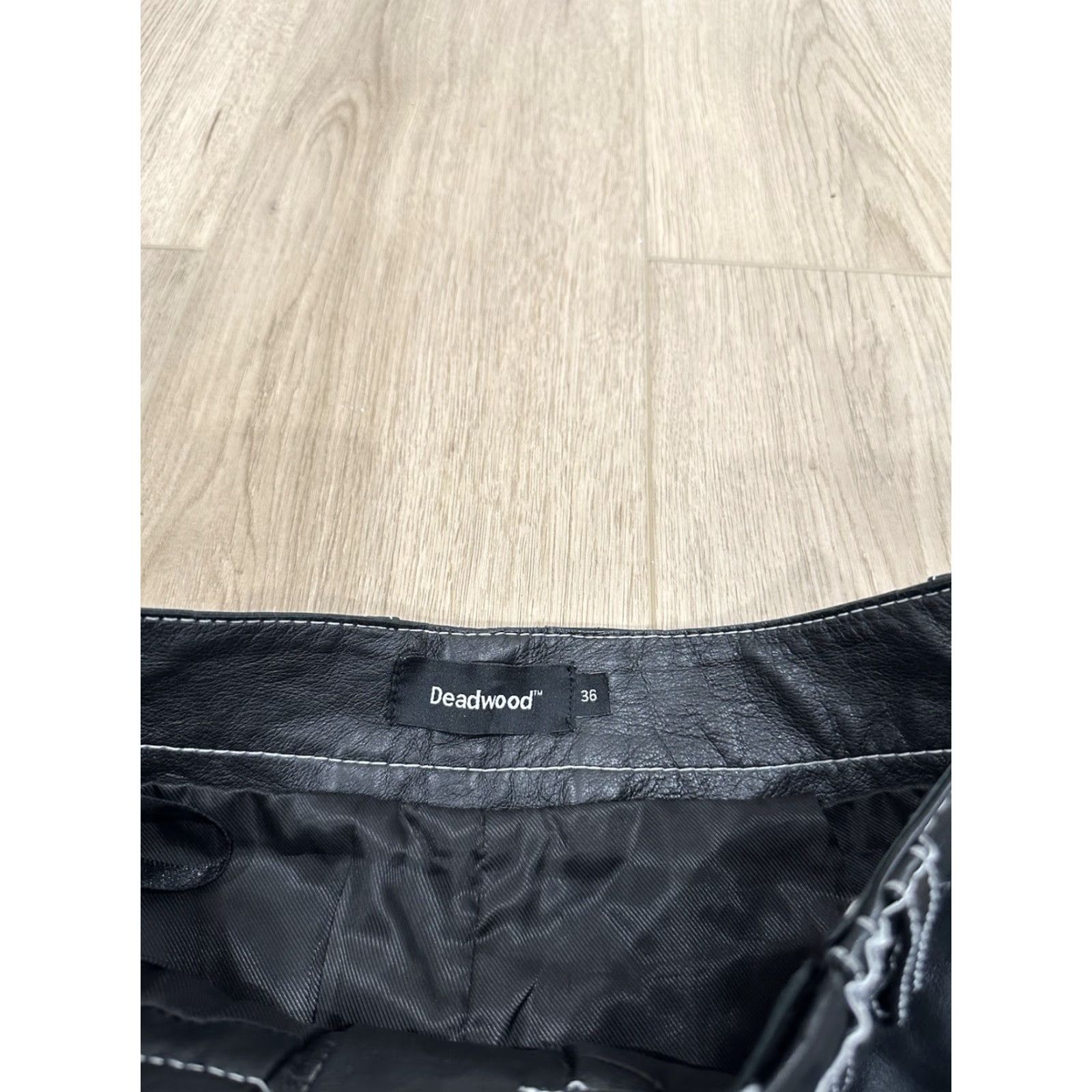Deadwood Leather Deadwood Black Pants Cropped Women 36 Leather Size 25" / US 0 / IT 36 - 6 Thumbnail