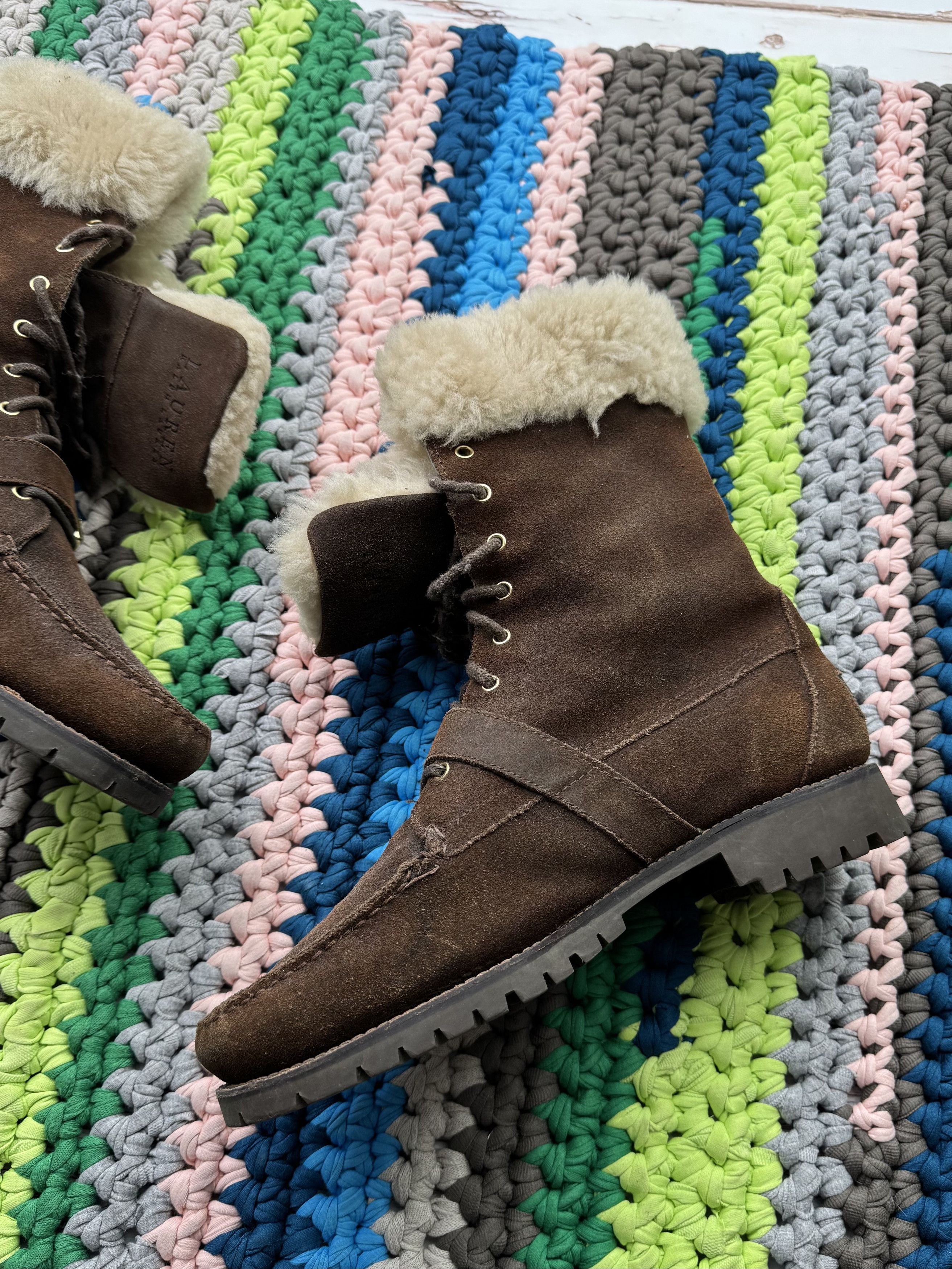 Lauren Ralph Lauren Lauren Ralph Lauren Vintage Suede Boots (V313)(D10) Size US 8 / EU 41 - 6 Thumbnail