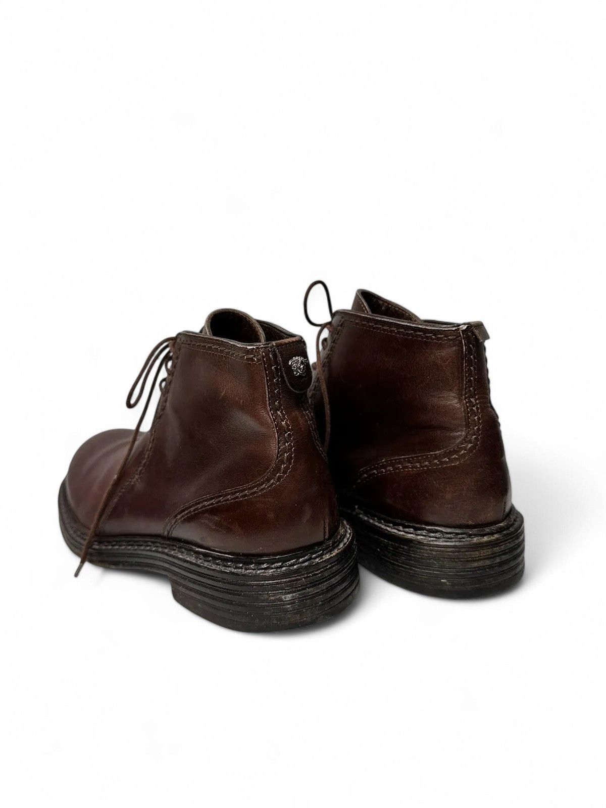 Guidi Versace Brown Leather Vintage Boots Luxury Streetwear Style Size US 6 / EU 39 - 5 Thumbnail