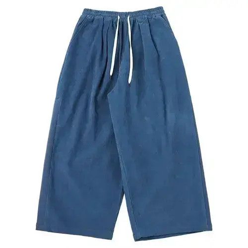 Jean 20AW Indigo Union Japan Blue Corduroy Wide Legs Pants Size US 32 / EU 48 - 2 Thumbnail