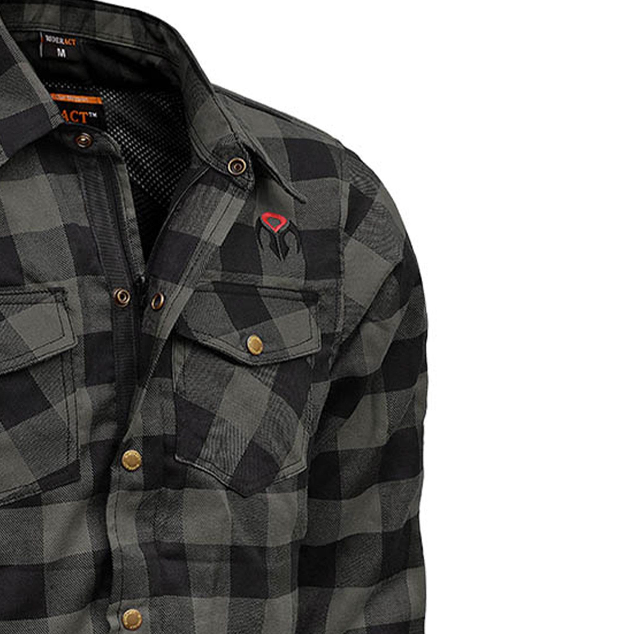Dixxon × Flannel × Other RIDERACT® Men's Reinforced Flannel MotorcycleSeries Red Size US M / EU 48-50 / 2 - 5 Thumbnail