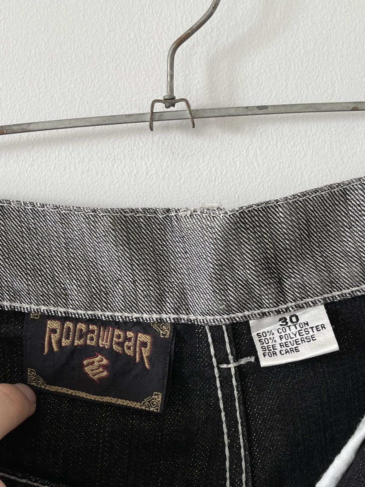 Rocawear Crazy Vintage Y2k ROCAWEAR Metalic Hip Hop 90's Pants Jeans Size US 30 / EU 46 - 15 Thumbnail
