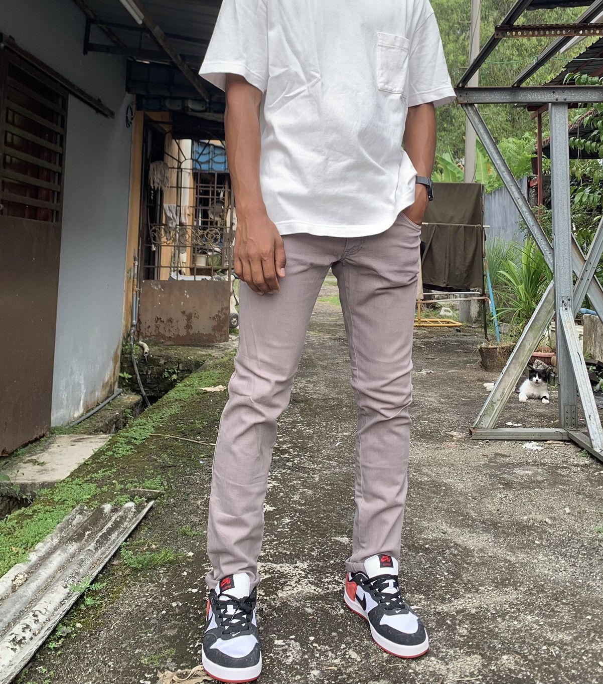 Issey Miyake 👹TSUMORI CHISATO ISSEY MIYAKE CLASSIC SKINNY PANTS Size US 32 / EU 48 - 1 Thumbnail