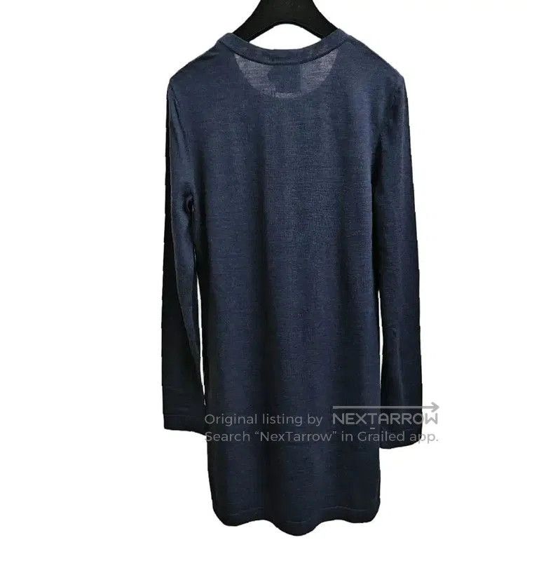 Chanel Chanel Navy Wool Long Sleeve Dress . Size S / US 4 / IT 40 - 3 Thumbnail