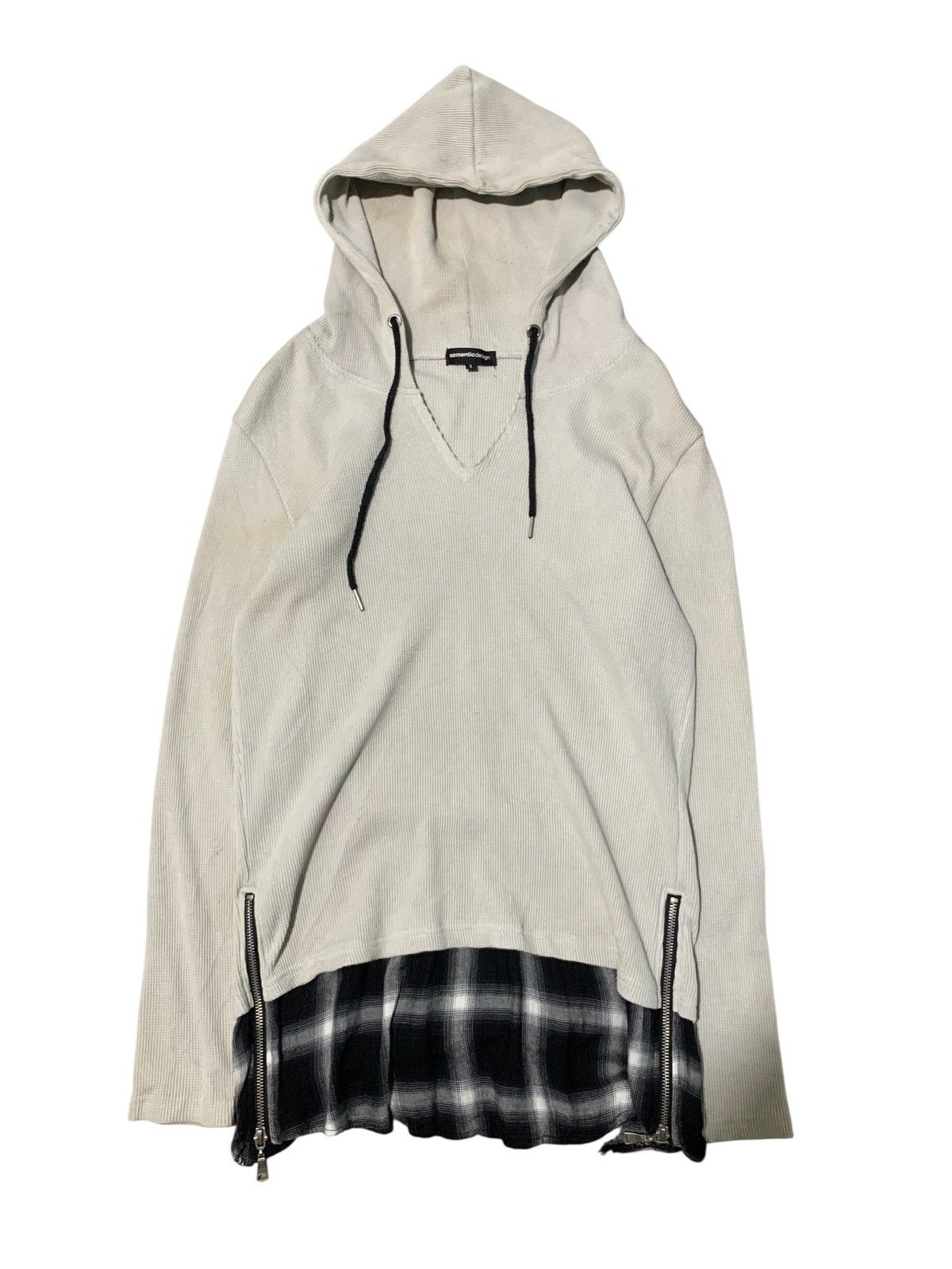 If Six Was Nine 2000s Semantic Design side zipper thermal hoodie Size US S / EU 44-46 / 1 - 2 Thumbnail