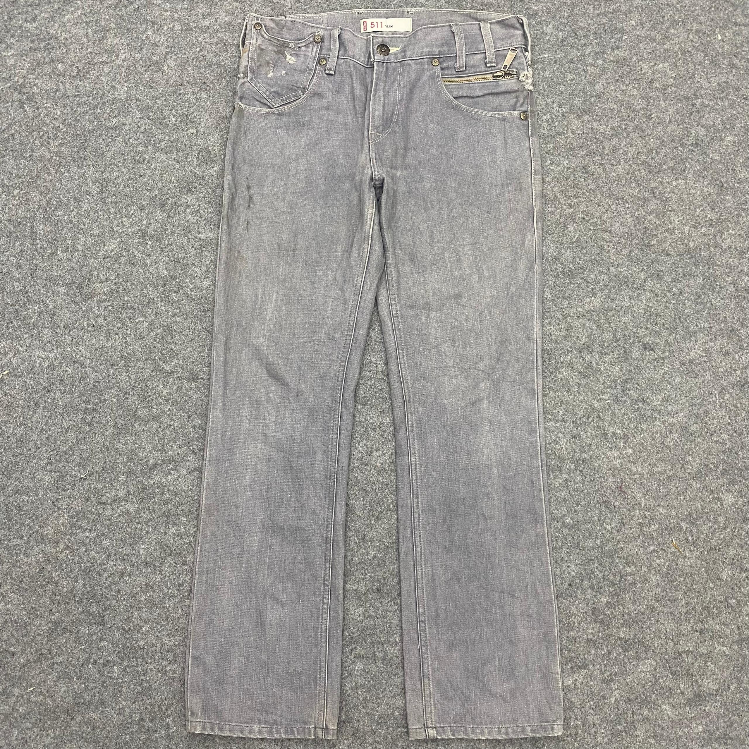 Levi's 💥Best Offer💥Vintage Levis 511 Slim Distressed Denim Size US 32 / EU 48 - 1 Thumbnail
