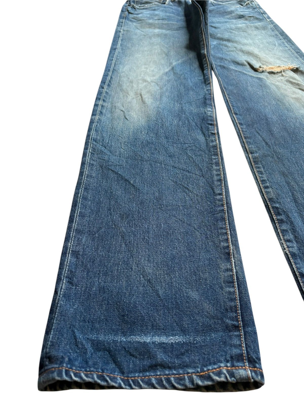 Edwin Vintage Japanese Edwin 505x Selvedge Mud Wash Baggy Jeans Size US 30 / EU 46 - 7 Thumbnail