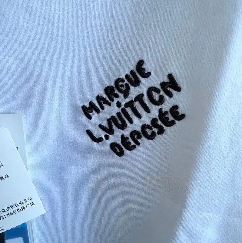 Louis Vuitton Louis Vuitton Women's White Cotton T. Size XS / US 0-2 / IT 36-38 - 5 Thumbnail