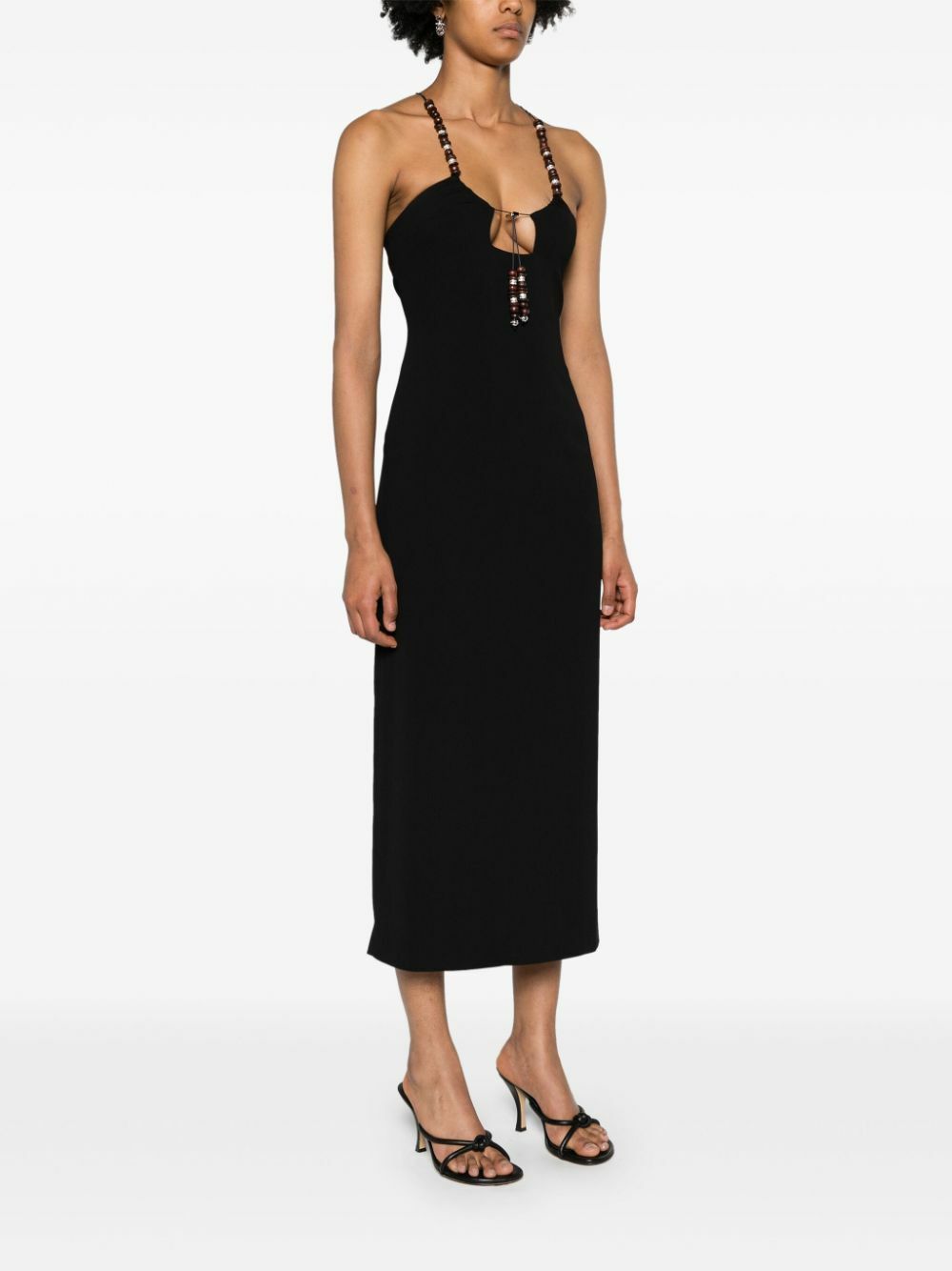 16Arlington o1mle1125 Solaria Midi Dress in Black Size S / US 4 / IT 40 - 3 Thumbnail