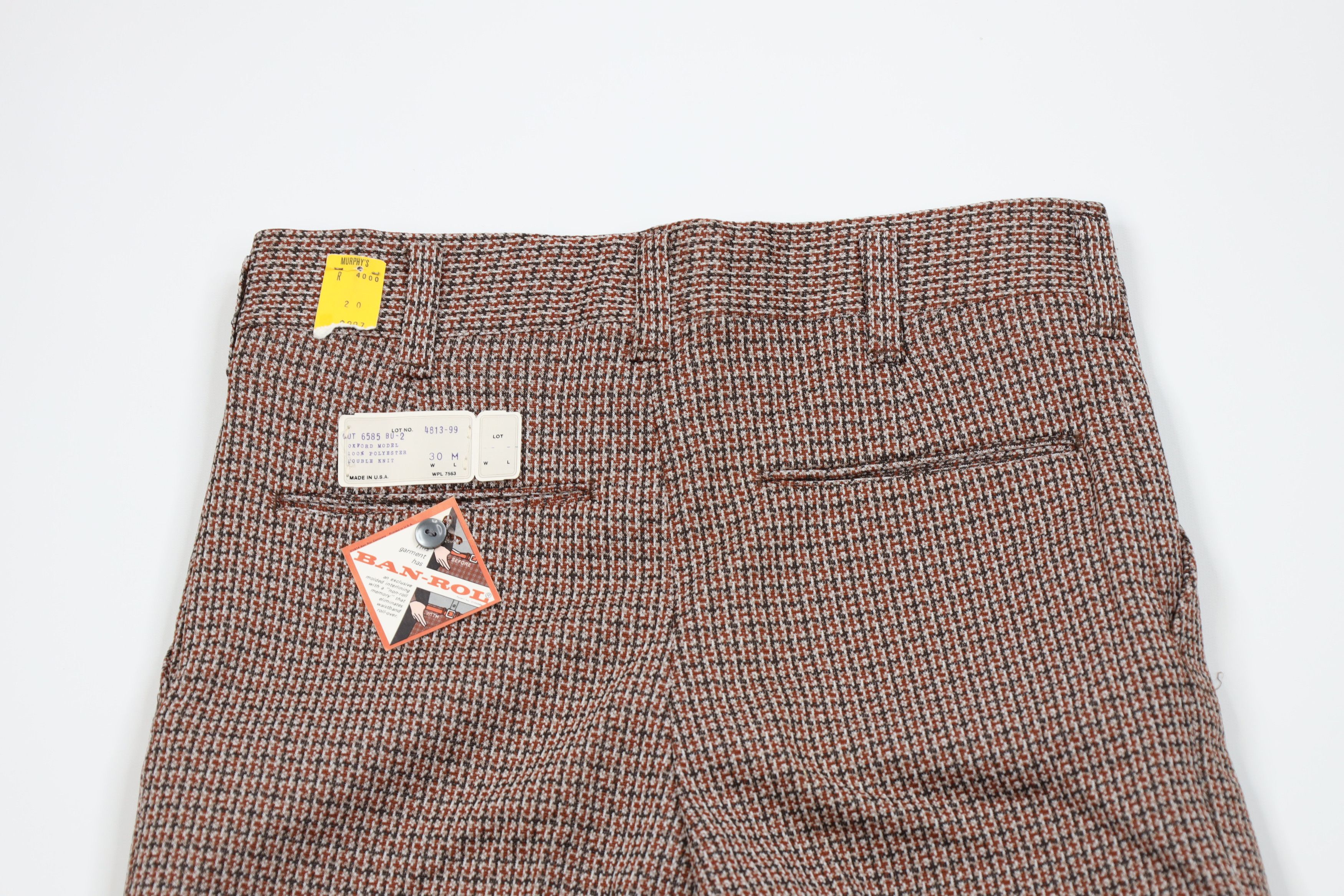 Vintage Deadstock Vintage 70s Streetwear Knit Wide Leg Pants USA Size US 30 / EU 46 - 8 Thumbnail