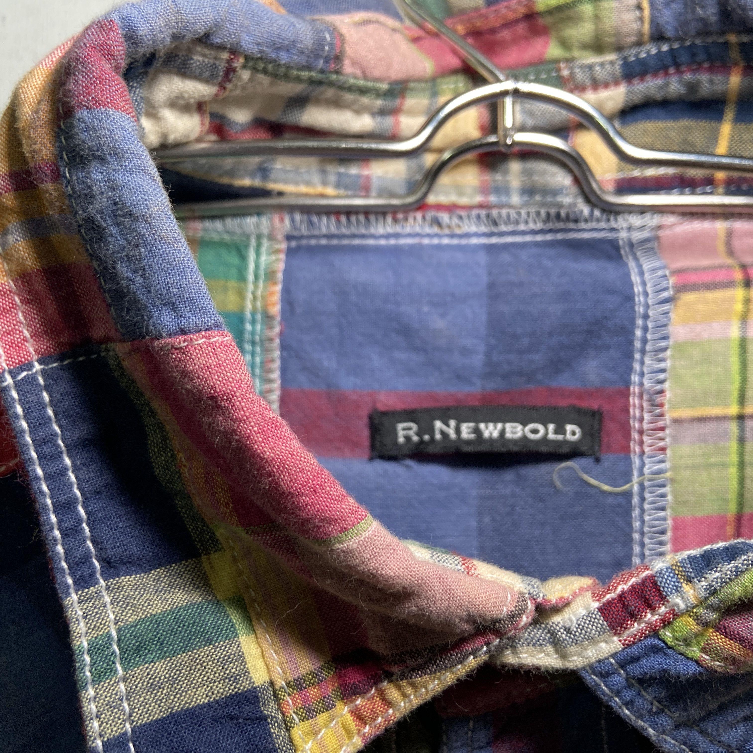 Paul Smith r. Newbold by Paul Smith Western Patchwork Madras Shirt Size US M / EU 48-50 / 2 - 3 Thumbnail