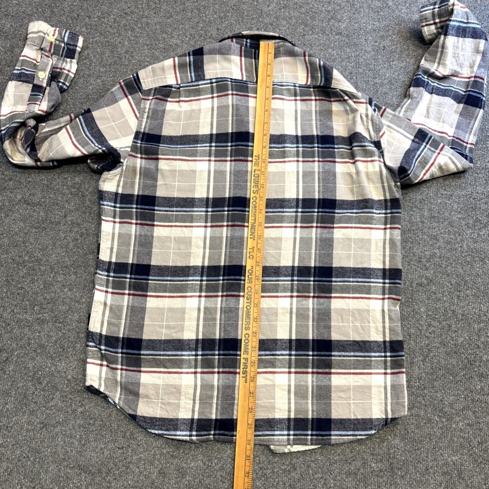 J.Crew J.CREW Mercantile Flex Men's Shirt Large Green Plaid Long Sleeve Button-Down Shirt Size US L / EU 52-54 / 3 - 5 Thumbnail