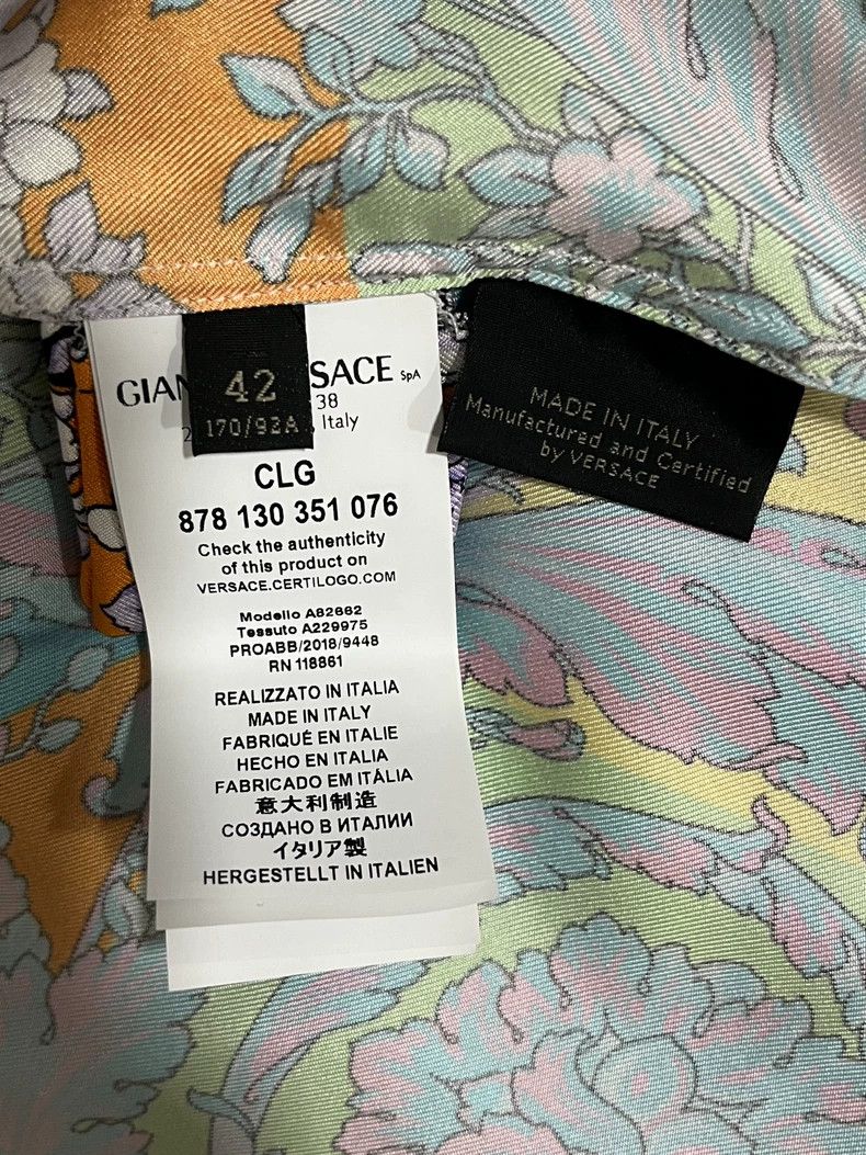 Versace Versace Mulberry silk print shirt Size XL / US 12-14 / IT 48-50 - 8 Thumbnail