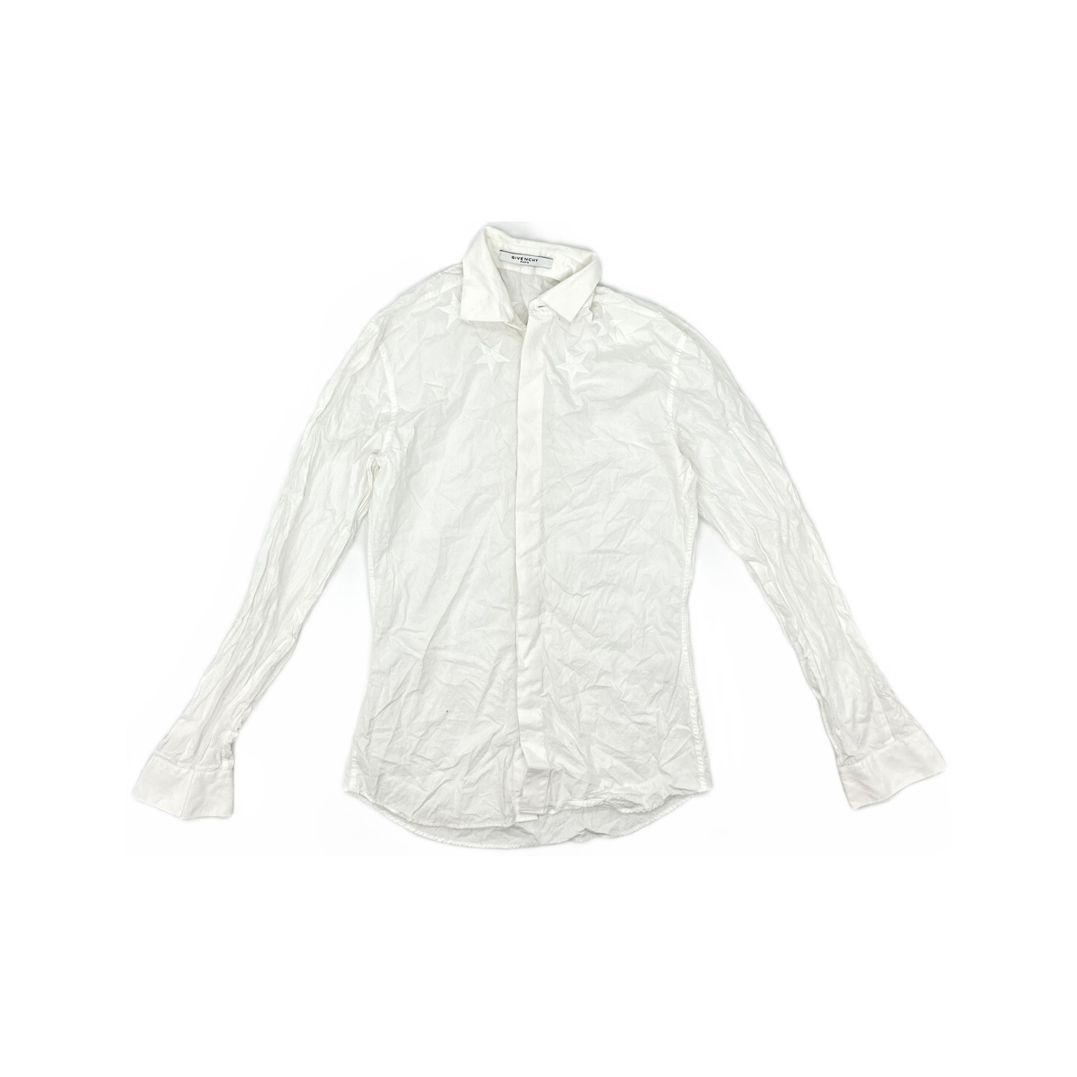 Givenchy Givenchy White Star Embroidery Shirt US S Size US S / EU 44-46 / 1 - 1 Thumbnail