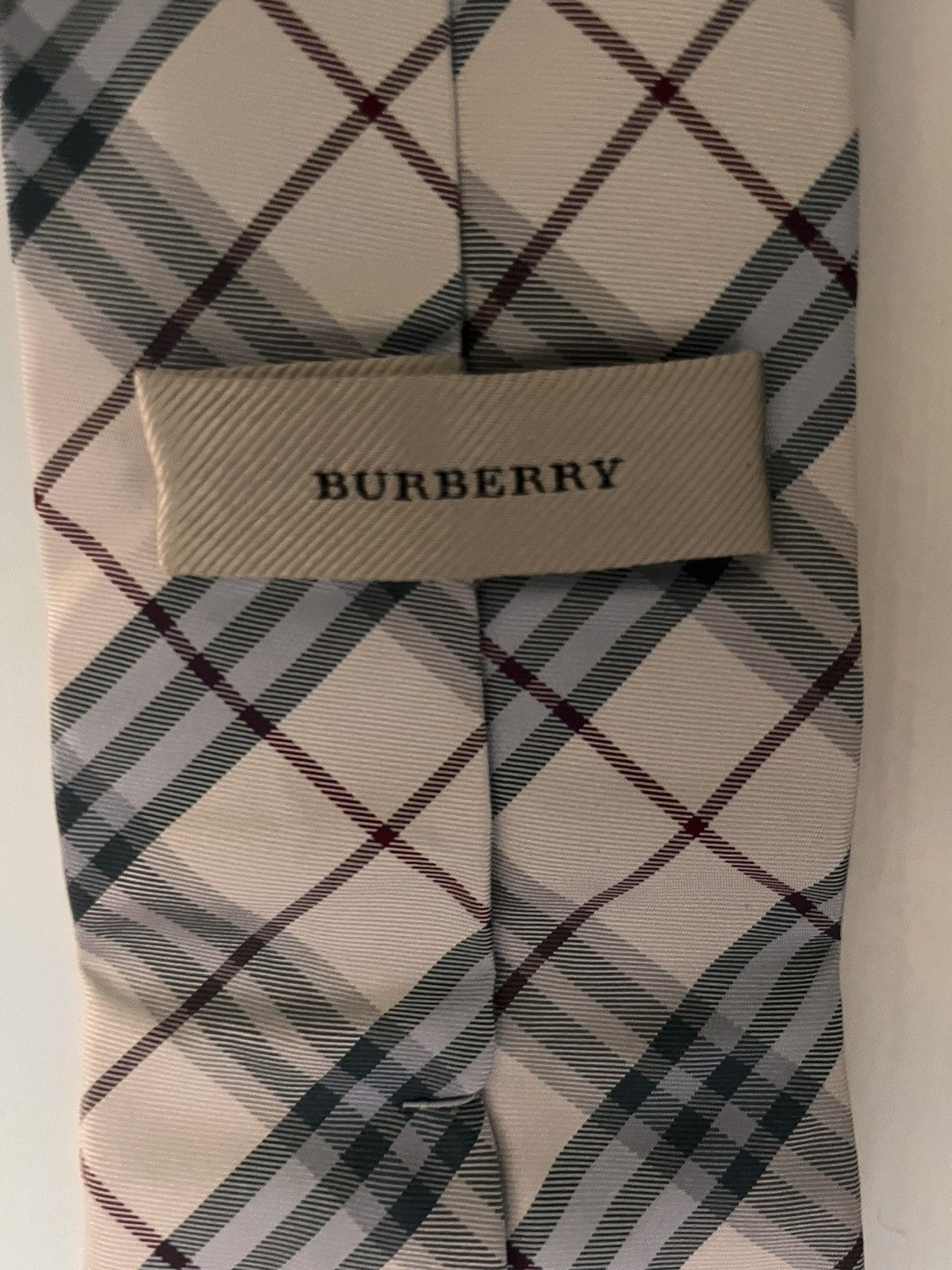 Burberry Burberry Silk Tie Plaid Size ONE SIZE - 3 Thumbnail