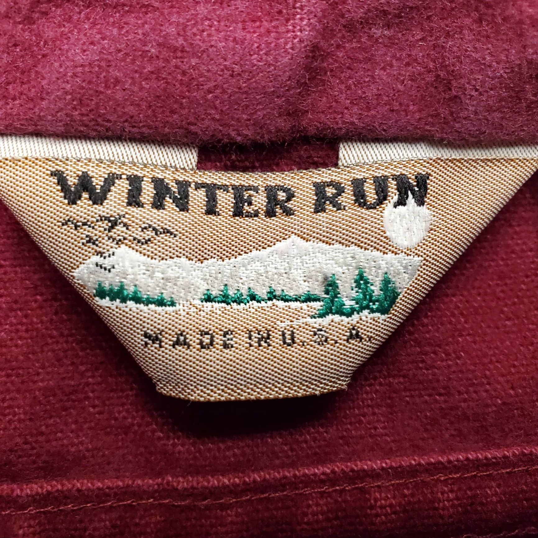 Vintage VINTAGE Winter Run Shirt Mens L Maroon Chamois Outdoor Flannel Cabin Casual Size US L / EU 52-54 / 3 - 5 Thumbnail