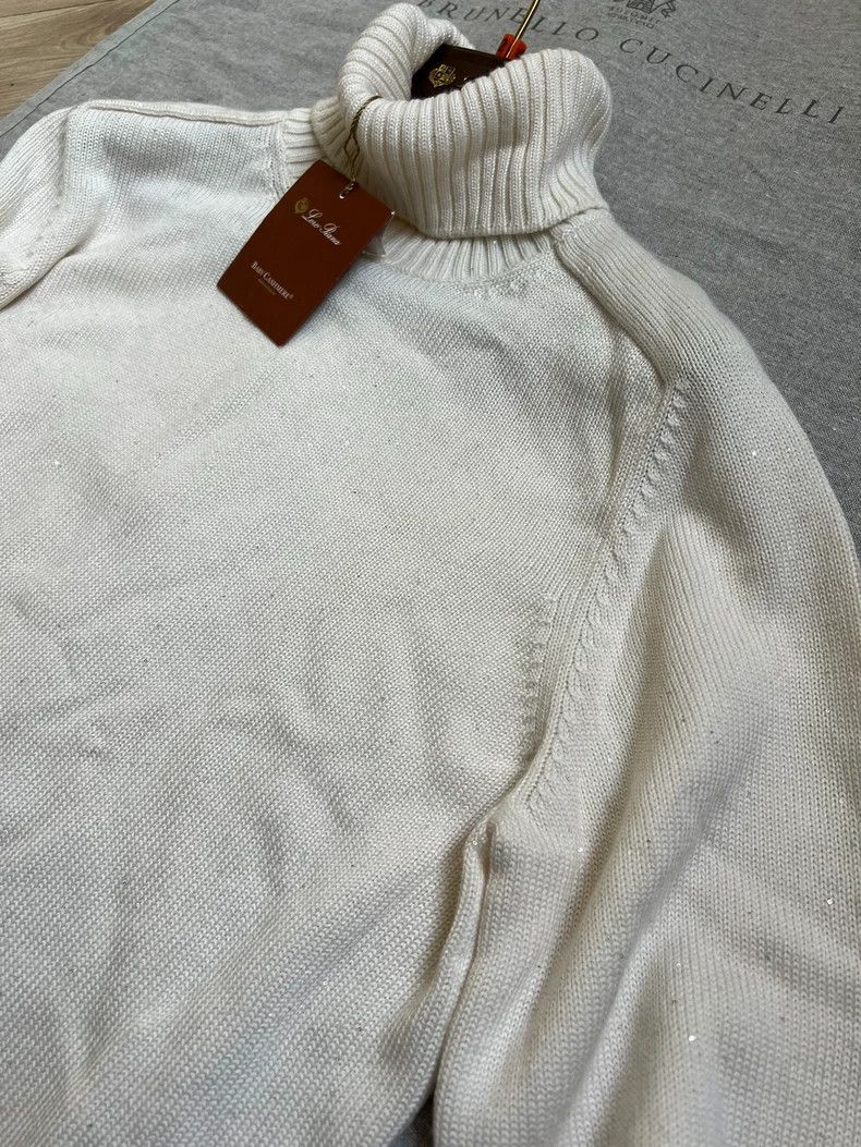 Loro Piana LORO PIANA Little cashmere sequined sweater Size M / US 6-8 / IT 42-44 - 4 Thumbnail