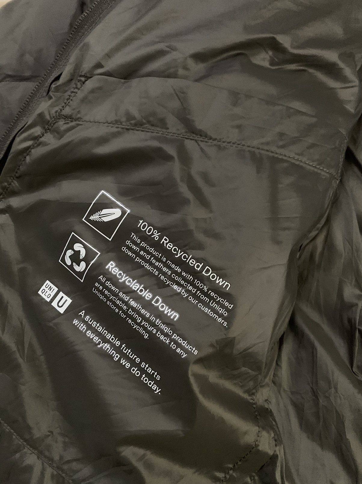 Lemaire 💥Uniqlo U Olive Green Down Jacket Size US S / EU 44-46 / 1 - 6 Thumbnail