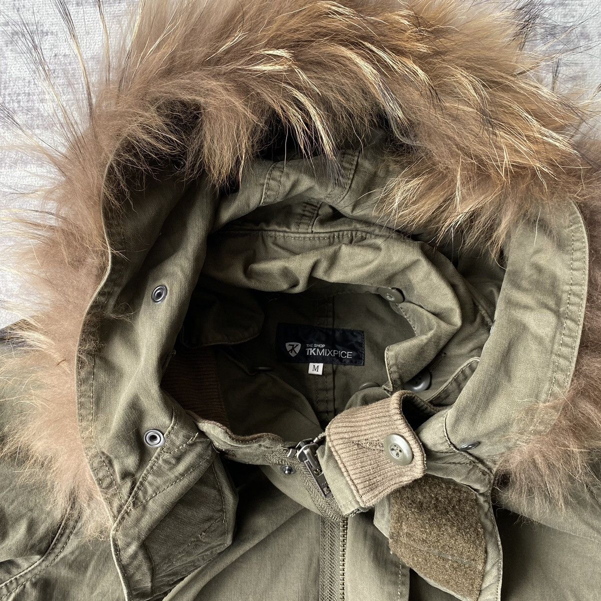 If Six Was Nine × Le Grande Bleu (L.G.B.) × Takeo Kikuchi Takeo Kikuchi Raccoon Fur Parka Jacket Size US M / EU 48-50 / 2 - 9 Thumbnail