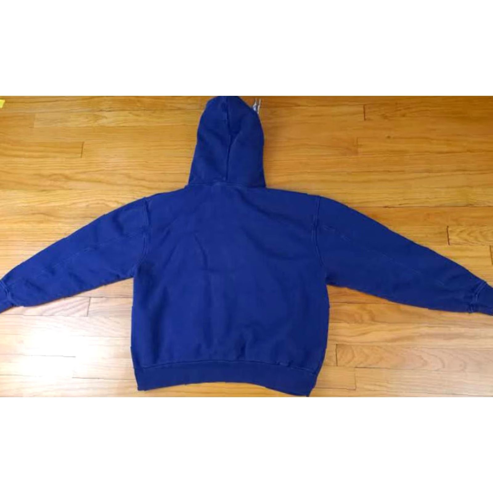Levi's VINTAGE Levi's Sweatshirt Pullover Hooded Navy Blue M Unisex Adults Size Medium 24in Long 24in Pit to Pit Drawstring Shoelace Heavy Hooded Sweatshirt Size US M / EU 48-50 / 2 - 5 Thumbnail