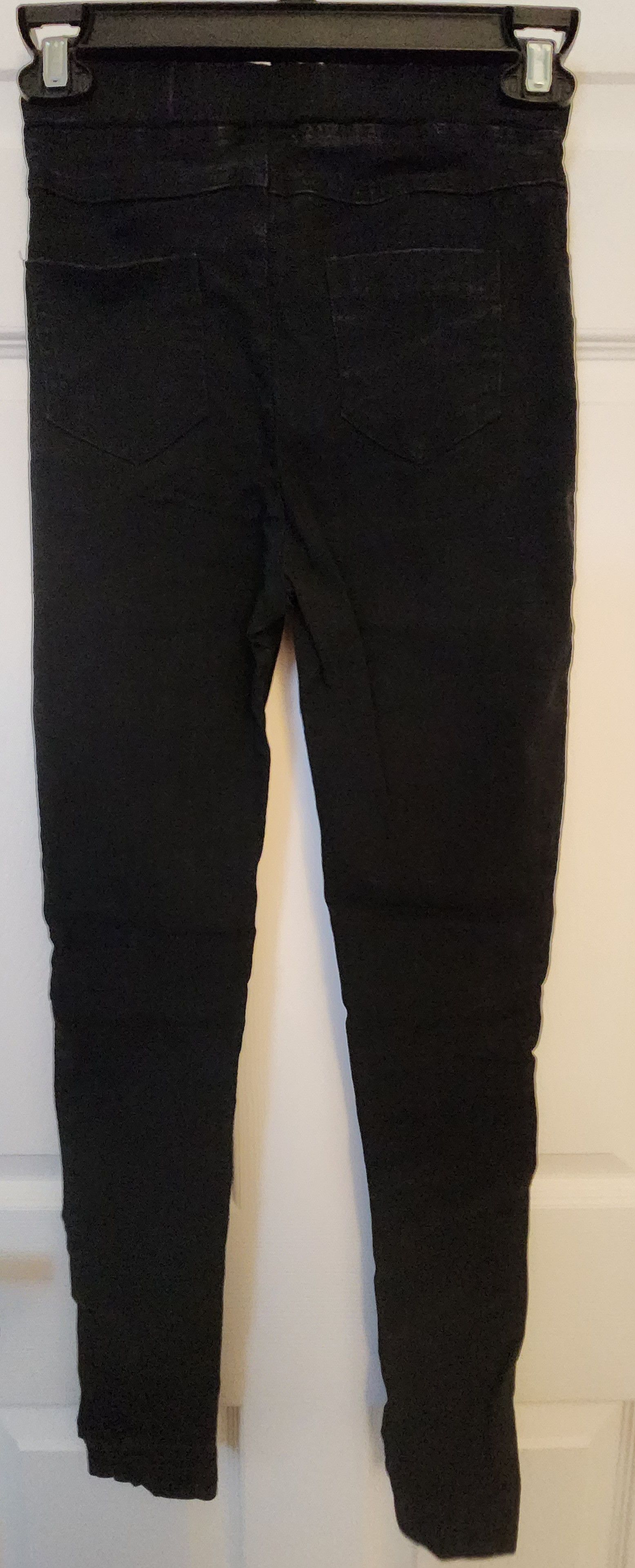 Other NWOT Xiangaisha Black Skinny Jeggings Pleather Pockets XS/S Size 25" / US 0 / IT 36 - 3 Thumbnail