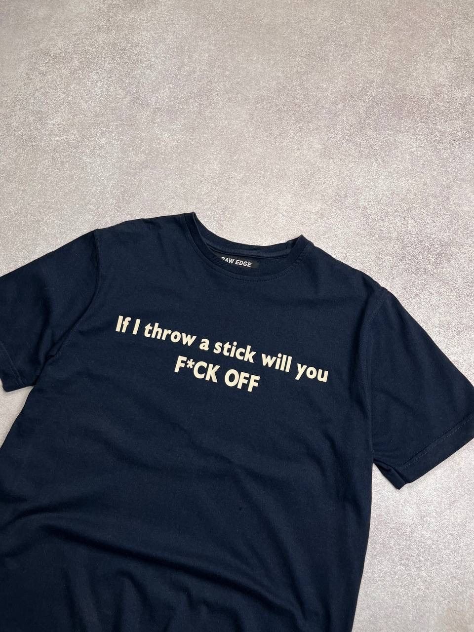 If Six Was Nine × Vintage Vintage Raw Edge Humour If I throw Boxy T-shirt S Size US S / EU 44-46 / 1 - 2 Thumbnail
