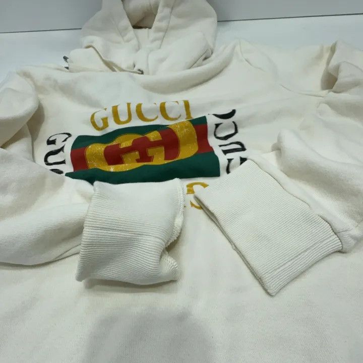 Gucci Gucci Gucci Logo Print Hooded Sweatshirt for Men -2506 Size US S / EU 44-46 / 1 - 9 Thumbnail