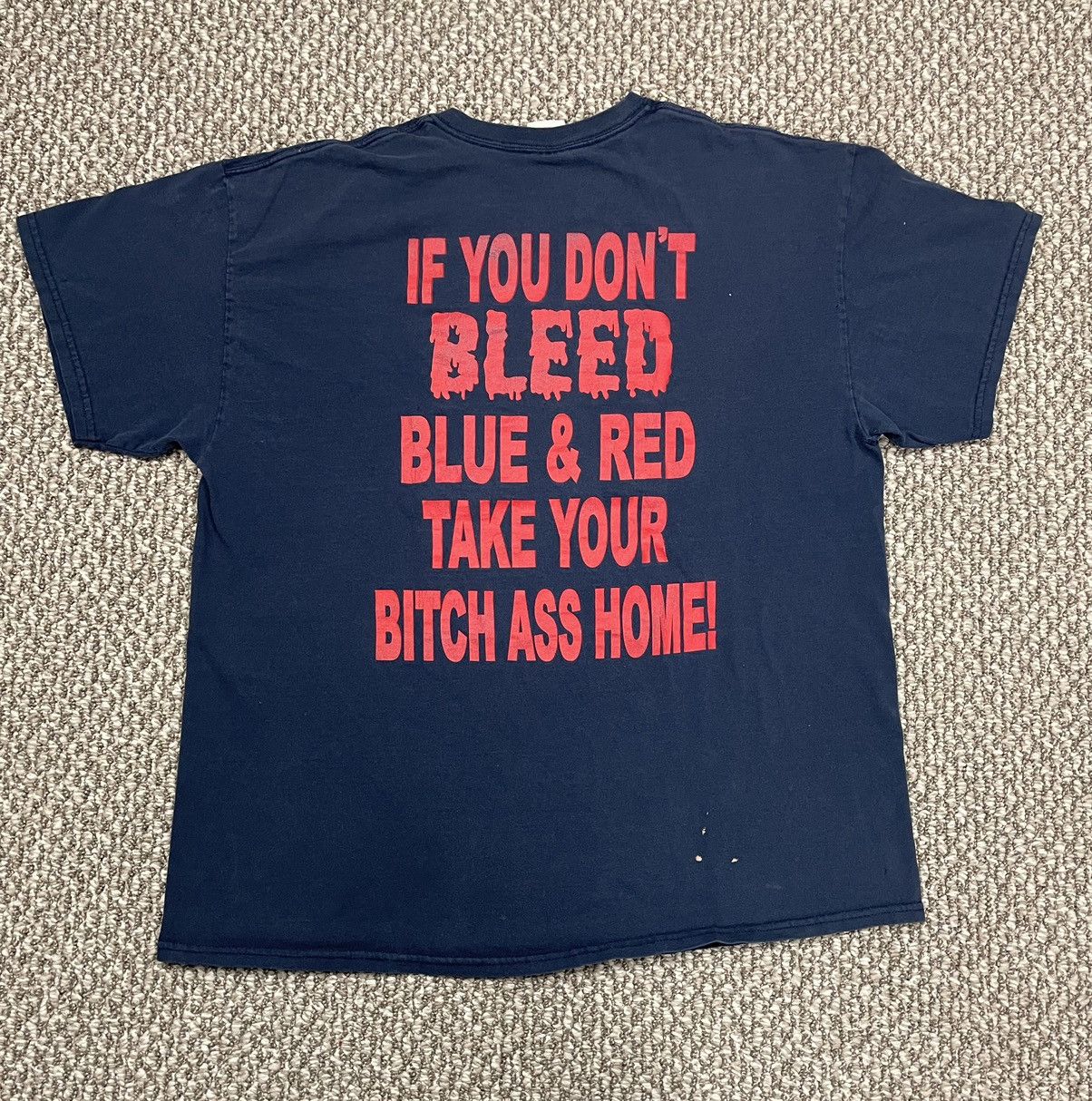 Vintage Vintage Buffalo Fuckin New York Sports Promo Bleed Blue Red Size US XL / EU 56 / 4 - 2 Thumbnail