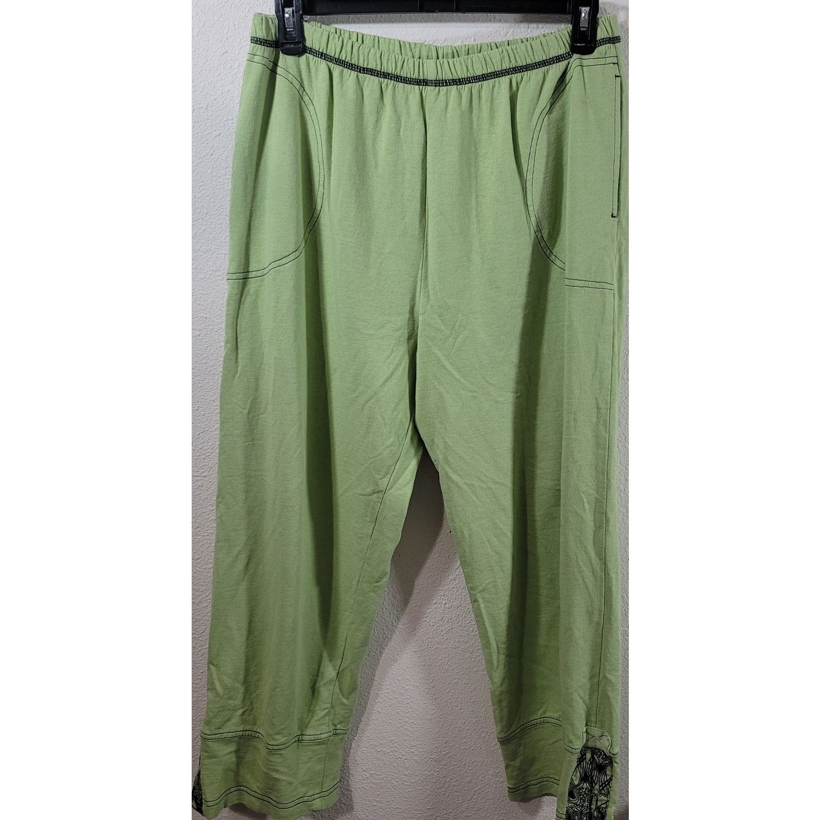 Other Produce Company Lime Green Pull On Pants XL Lightweight Size 34" / US 12 / IT 48 - 1 Thumbnail