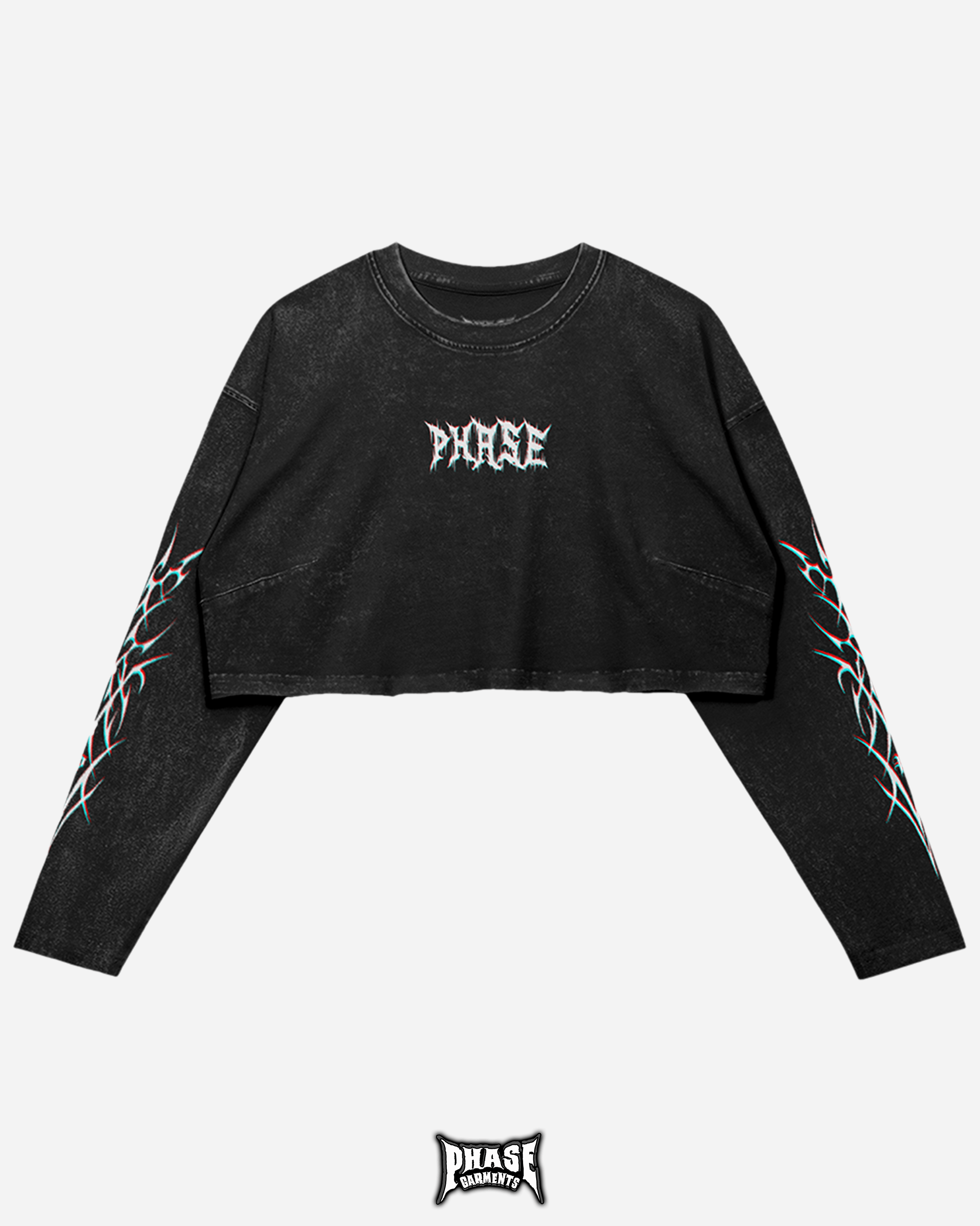 PHASE Garments Xerox Longsleeve Crop Top Size Medium Size M / US 6-8 / IT 42-44 - 1 Thumbnail