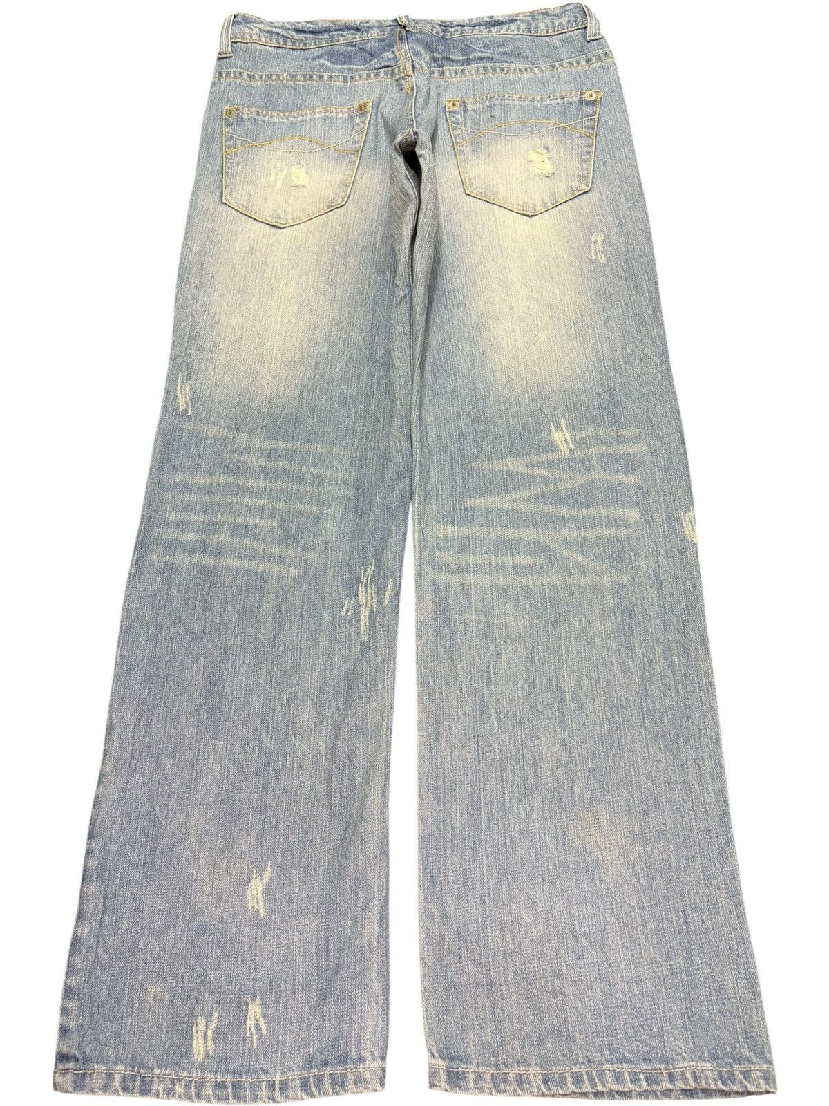 Diesel Vintage Japanese Brand Faded Wash Distress Loose Jeans Size 31" - 2 Thumbnail