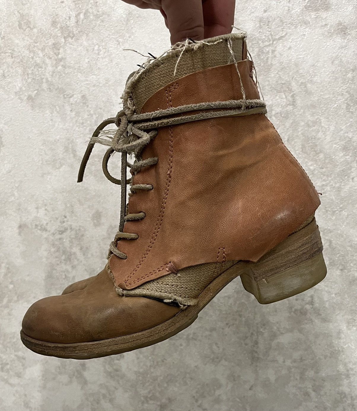 A.S.98 A.S.98 Airstep Leather Brown Avant Harde Bogo Biker Boots Size US 7 / IT 37 - 1 Thumbnail