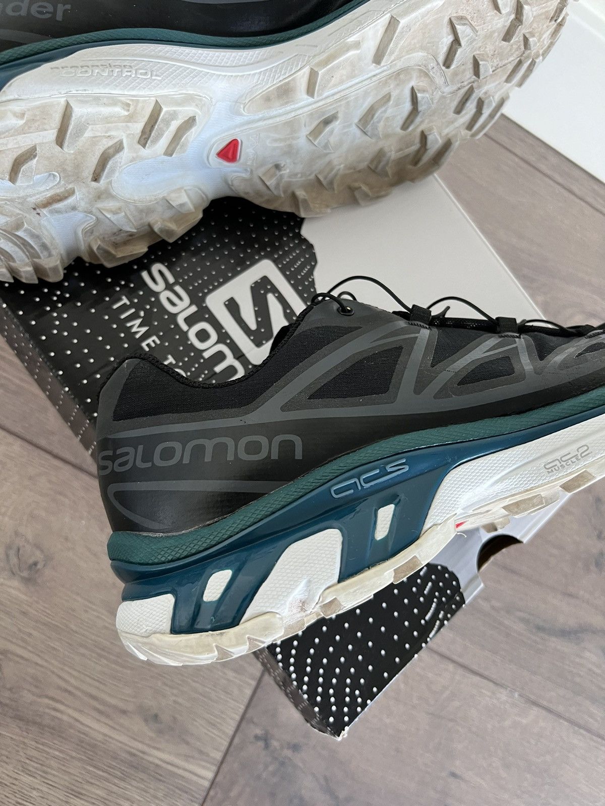 And Wander × Salomon And Wander x Salomon XT-6 Black Deep Teal 11 Size US 11 / EU 44 - 7 Thumbnail