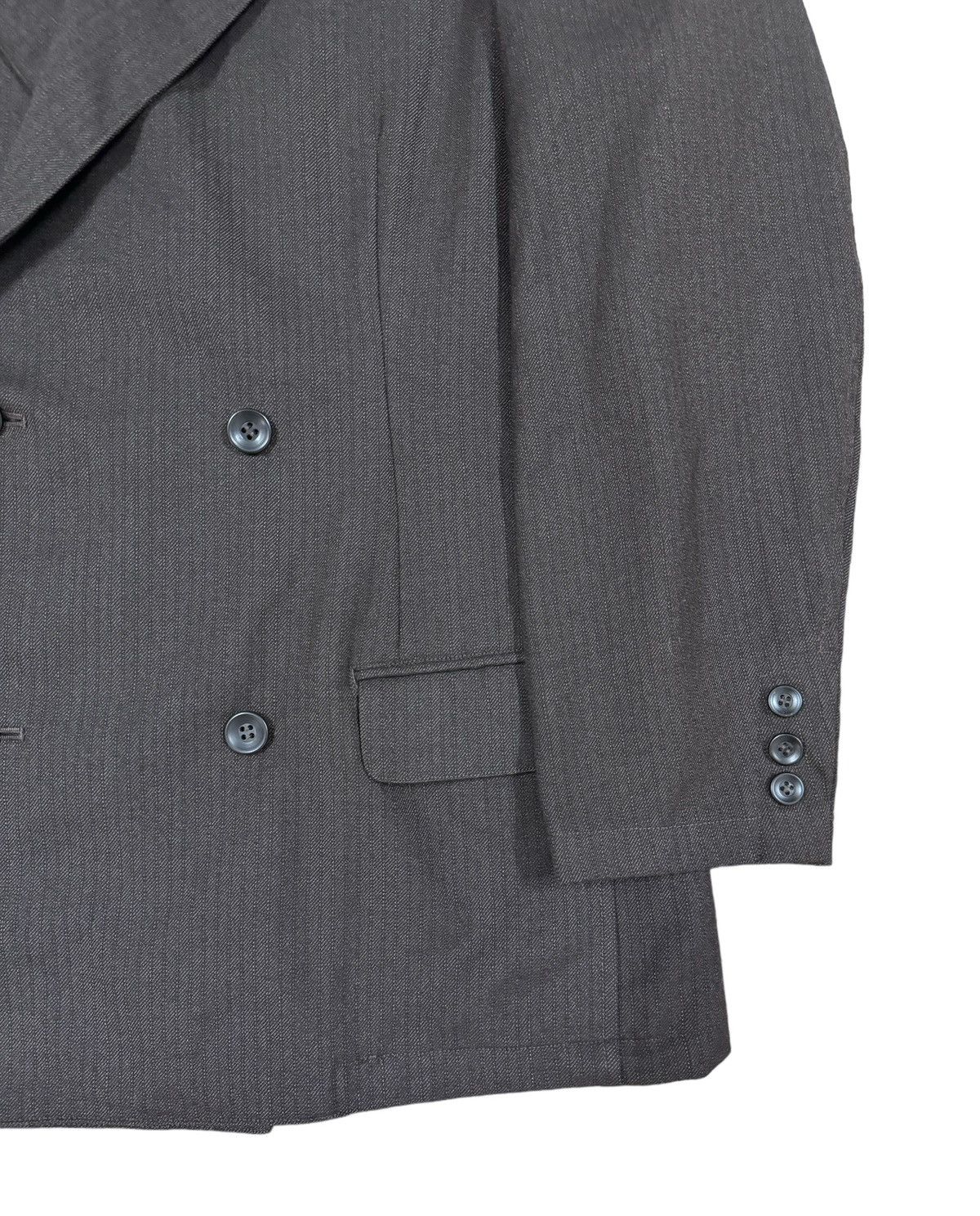 Yohji Yamamoto Vtg🔥Ys Yohji Yamamoto Salt&Pepper Wool Double Breasted Coat Size 40L - 12 Thumbnail