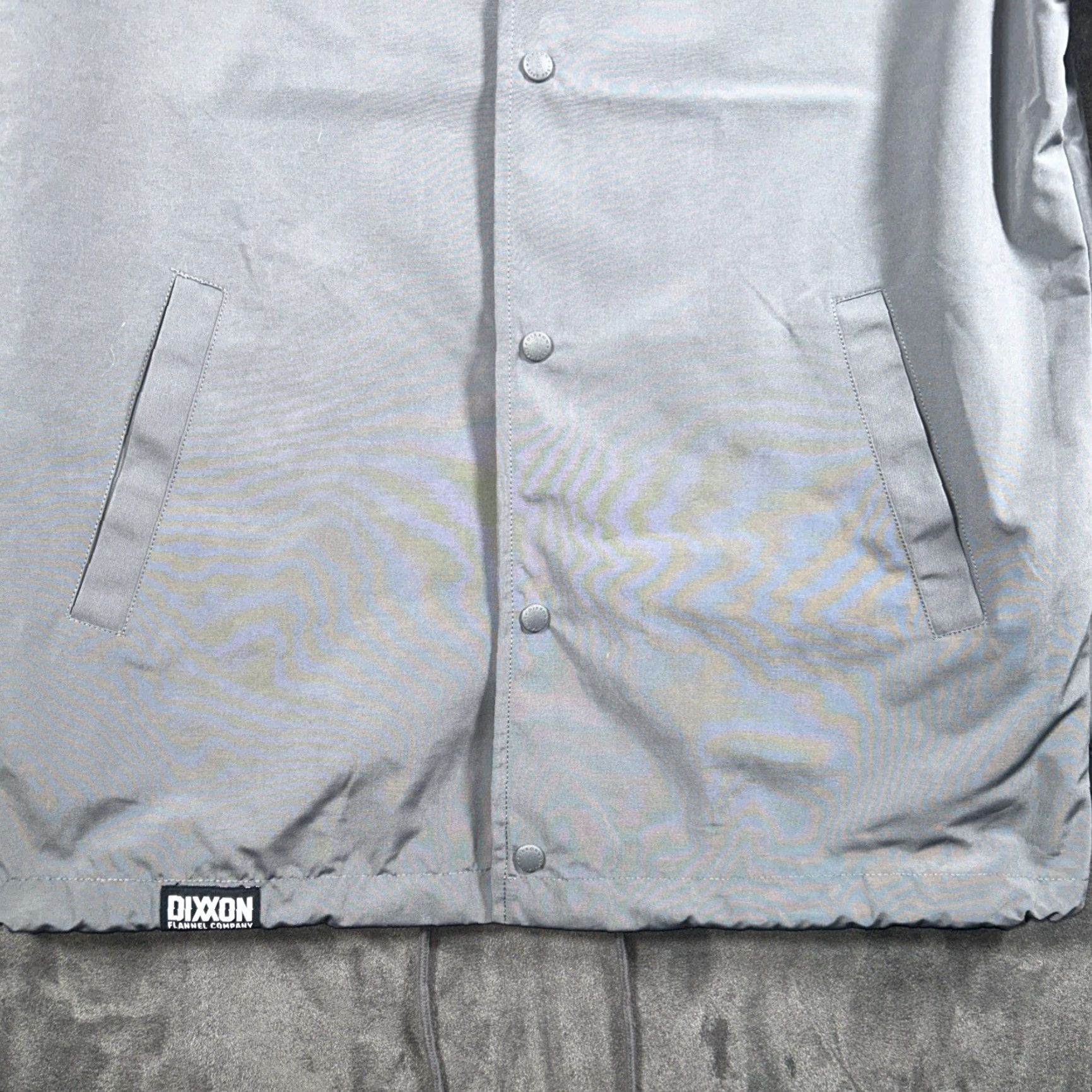 Vintage Dixxon Ground Up Customs Windbreaker Jacket Gray Snap Front Workwear Mens Medium Size US M / EU 48-50 / 2 - 6 Thumbnail