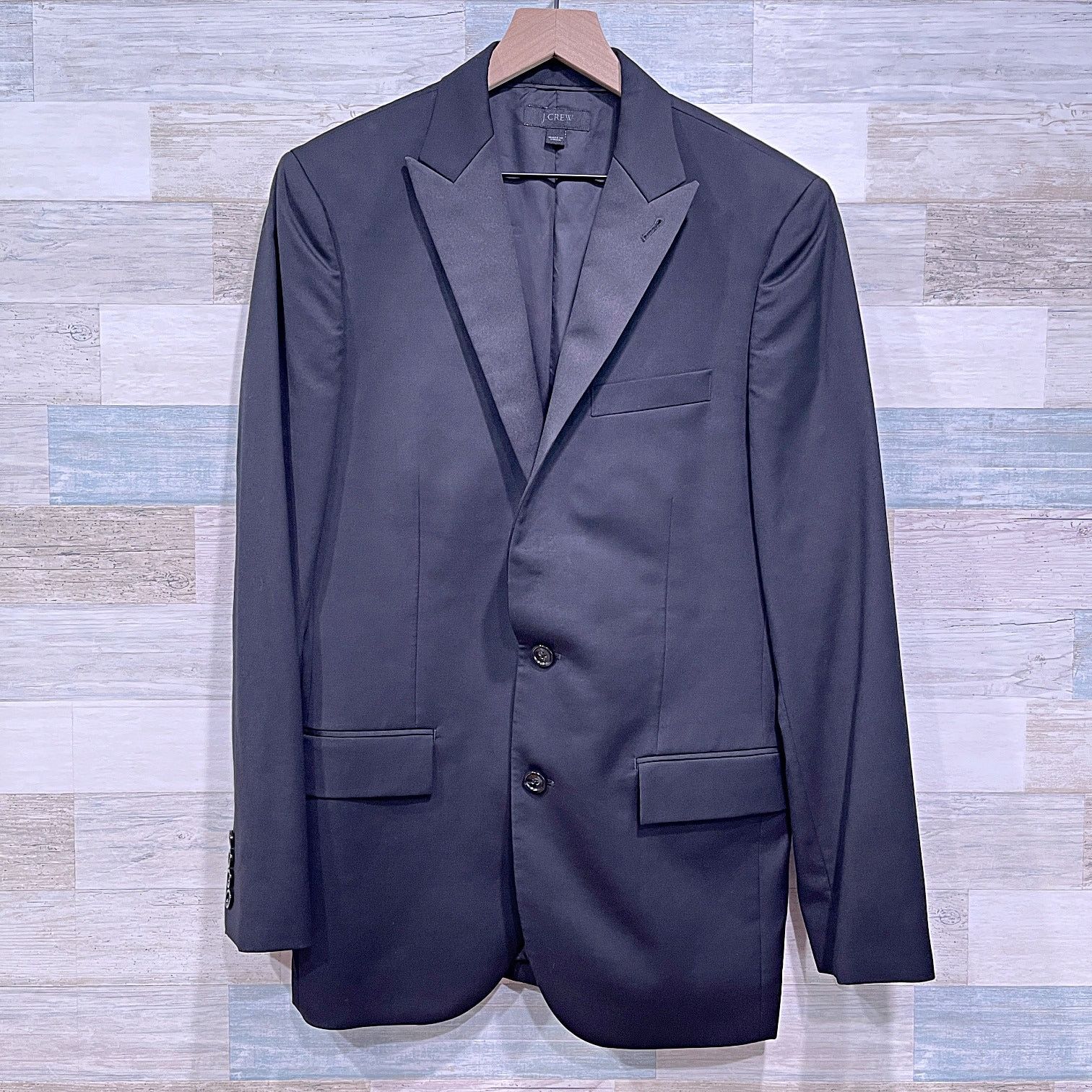 J.Crew J CREW Peak Lapel Ludlow Jacket Black Mens 38R Size 38R - 1 Thumbnail