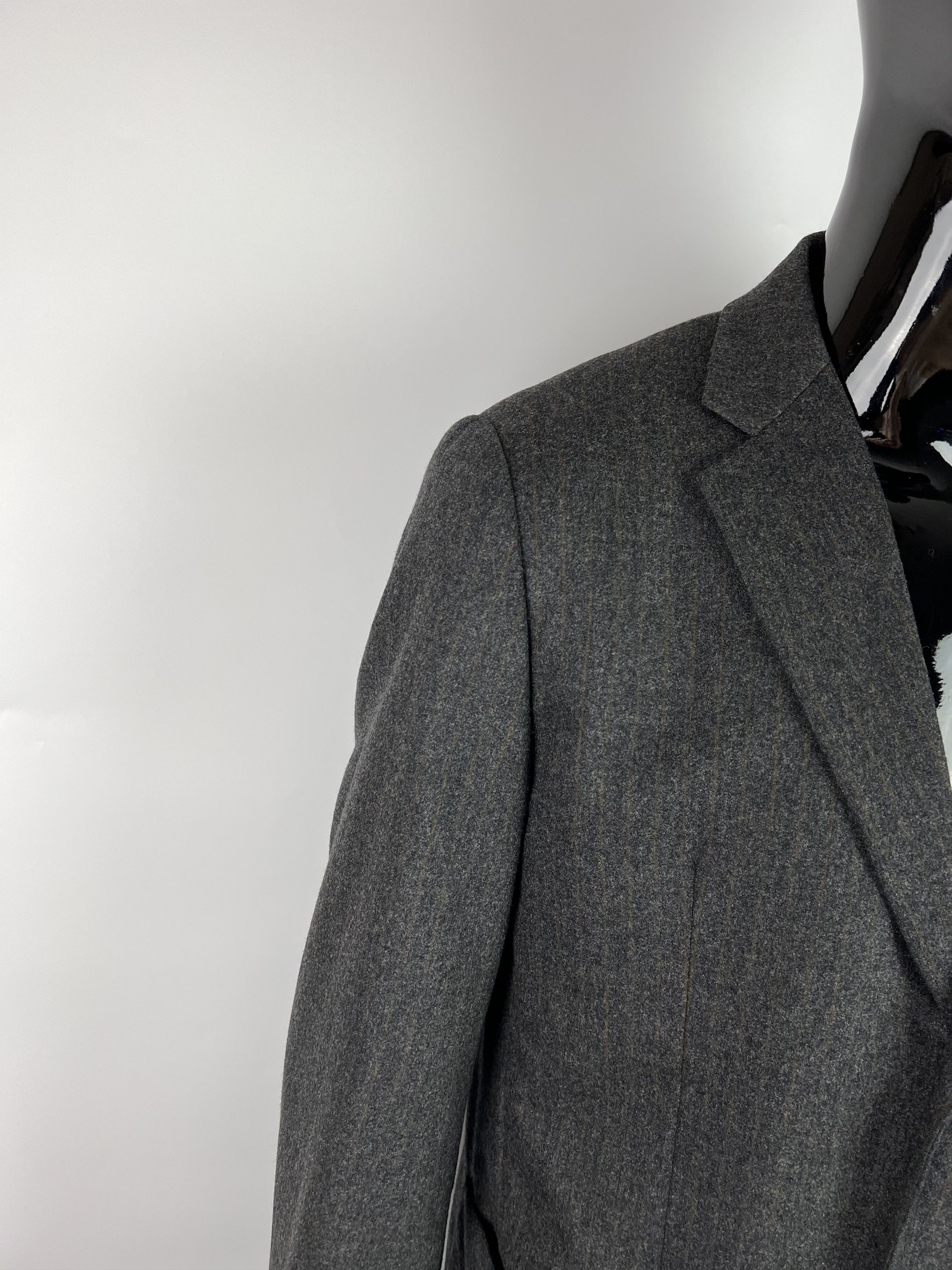 Jil Sander × Raf Simons Jil Sander Raf Simons Era Striped Wool Blazer Size 50R Size 50R - 9 Thumbnail