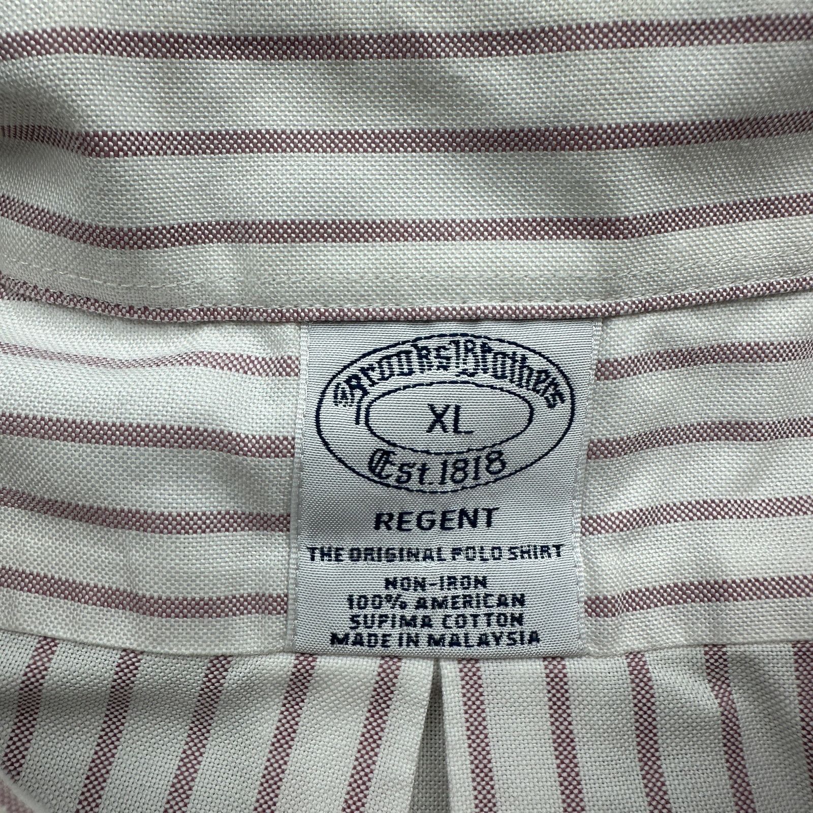 Brooks Brothers Brooks Brothers Regent Button Down Shirt Mens XL Red Striped Size US XL / EU 56 / 4 - 3 Thumbnail