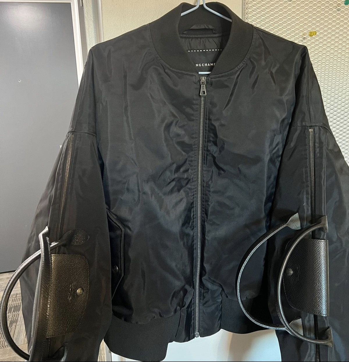 Longchamp Longchamp Shayne Oliver bomber bag sleeves | Grailed