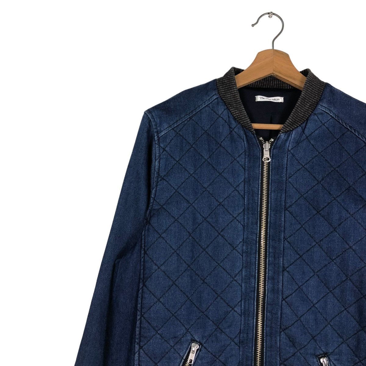 Japanese Brand 🔥VINTAGE DENIM BOMBER JACKET THE DAYZ TOKYO ISSEY MIYAKE Size US M / EU 48-50 / 2 - 7 Thumbnail