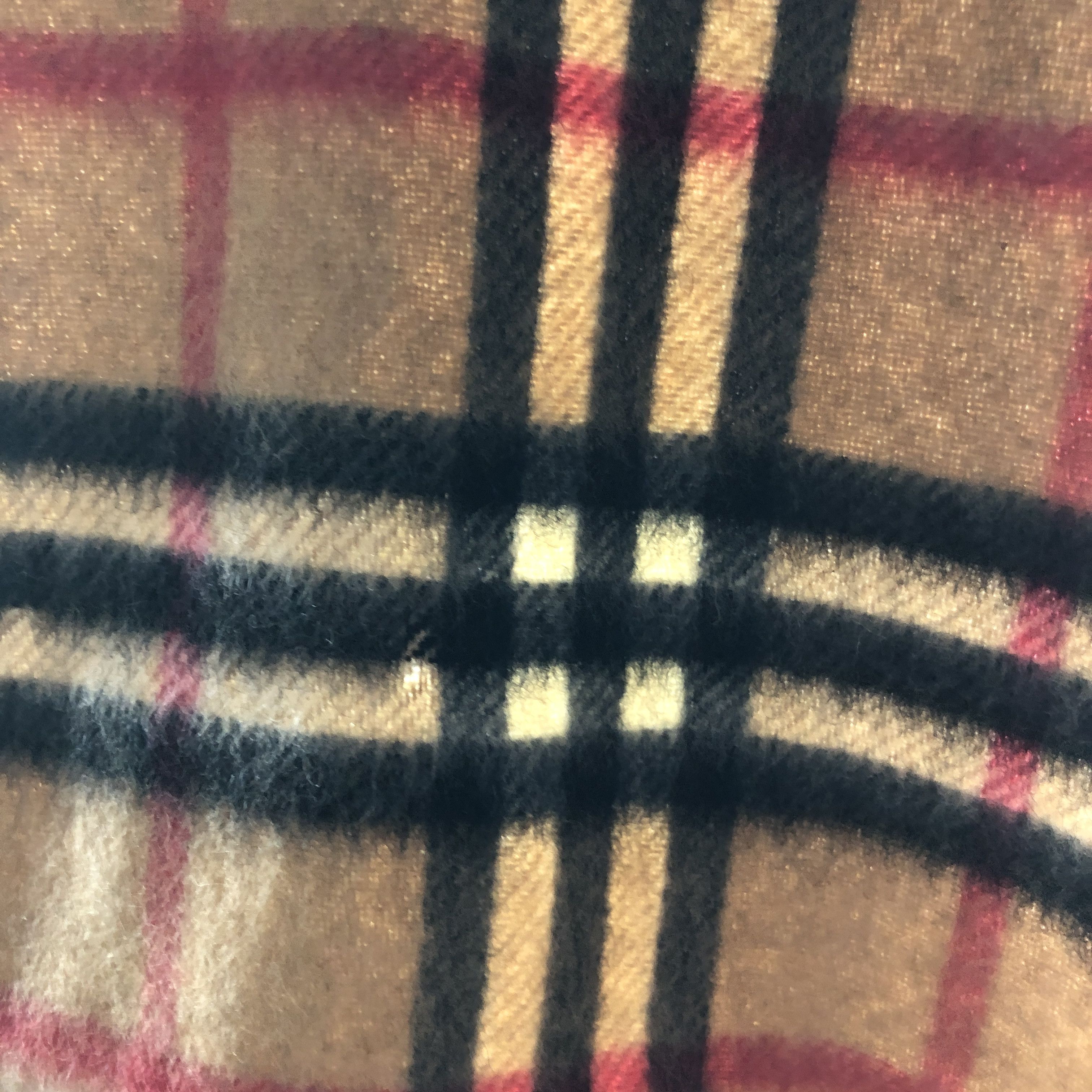 Burberry Burberrys Nova Check Tan Cashmere Scarf Muffler V2615 Size ONE SIZE - 12 Thumbnail