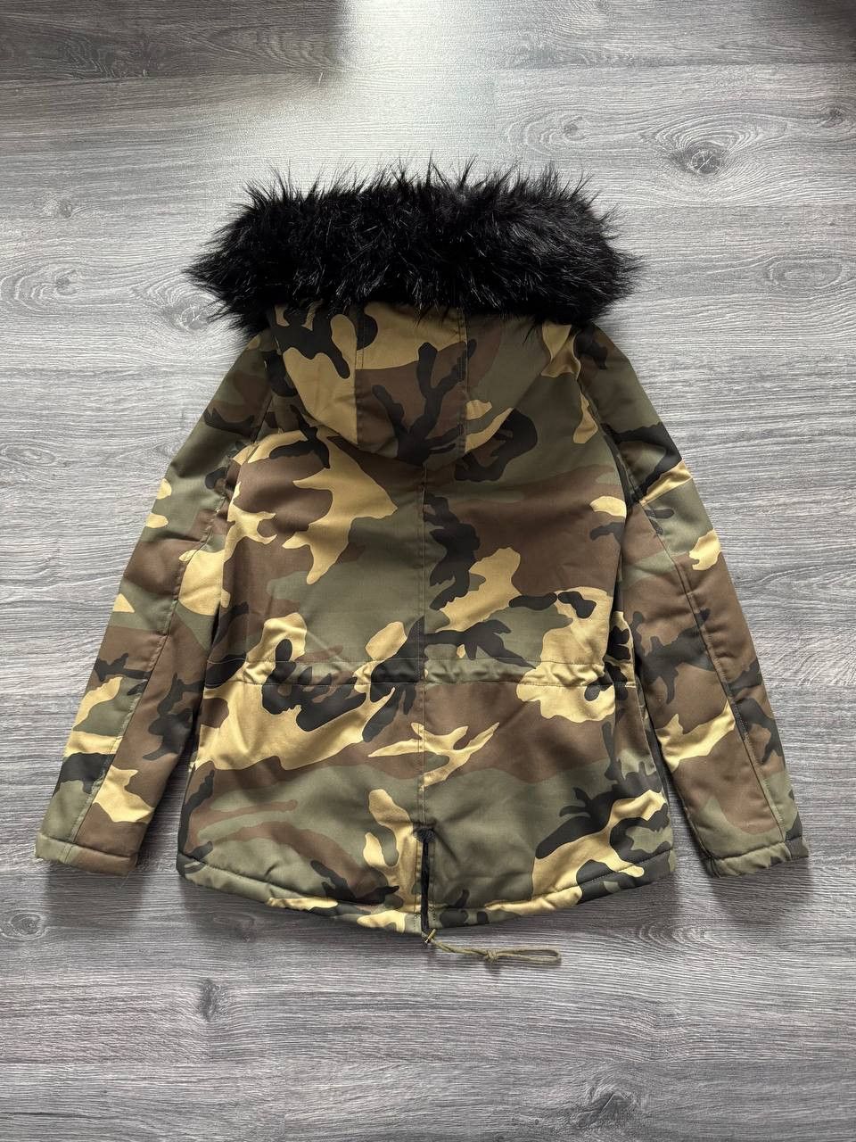 Japanese Brand Y2K Faux Fur Camo Parka Jacket Japan Style Size S / US 4 / IT 40 - 6 Thumbnail