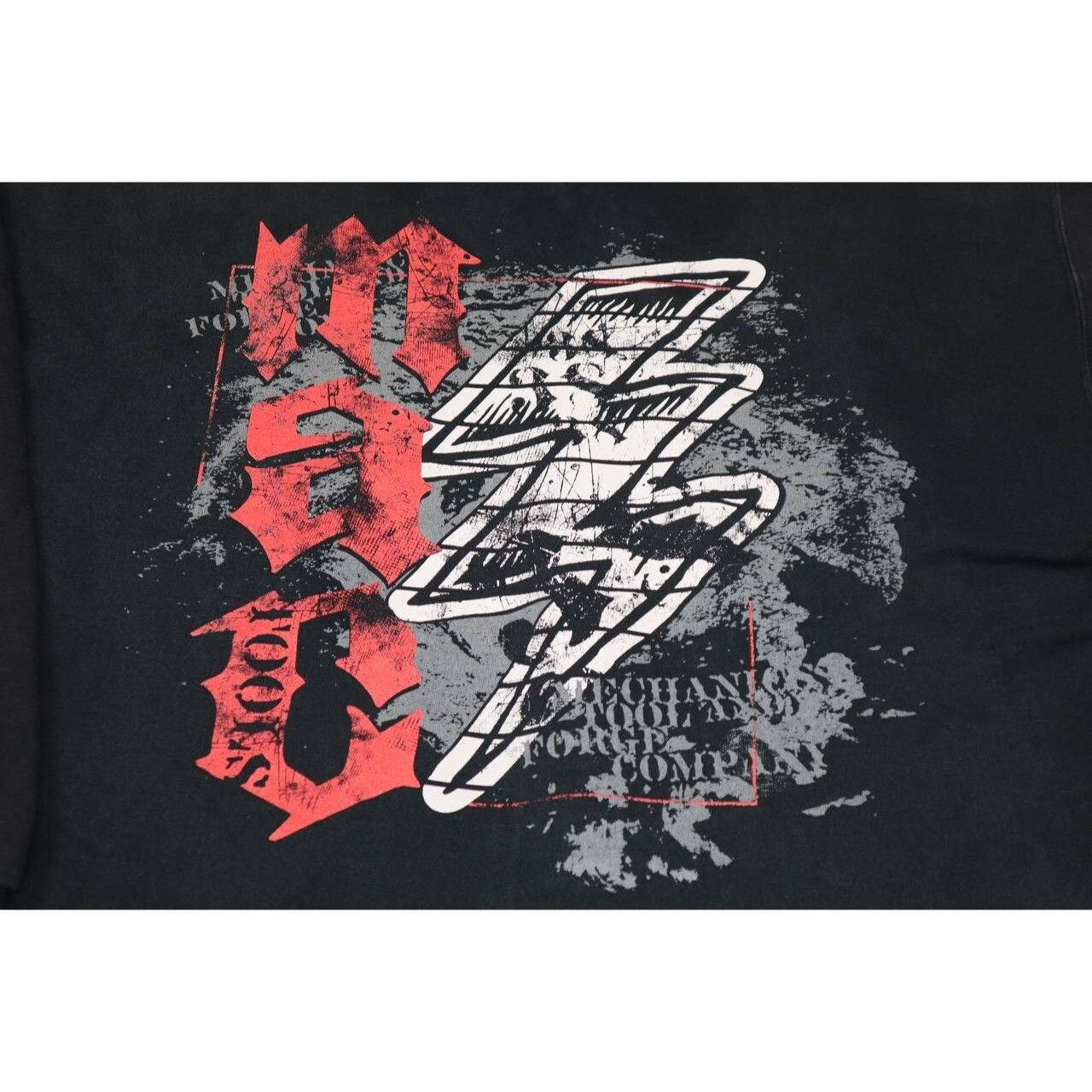 Vintage Vintage Y2K Mac Tools Black Zip Up Hoodie Graphic Lightning Size US L / EU 52-54 / 3 - 7 Thumbnail