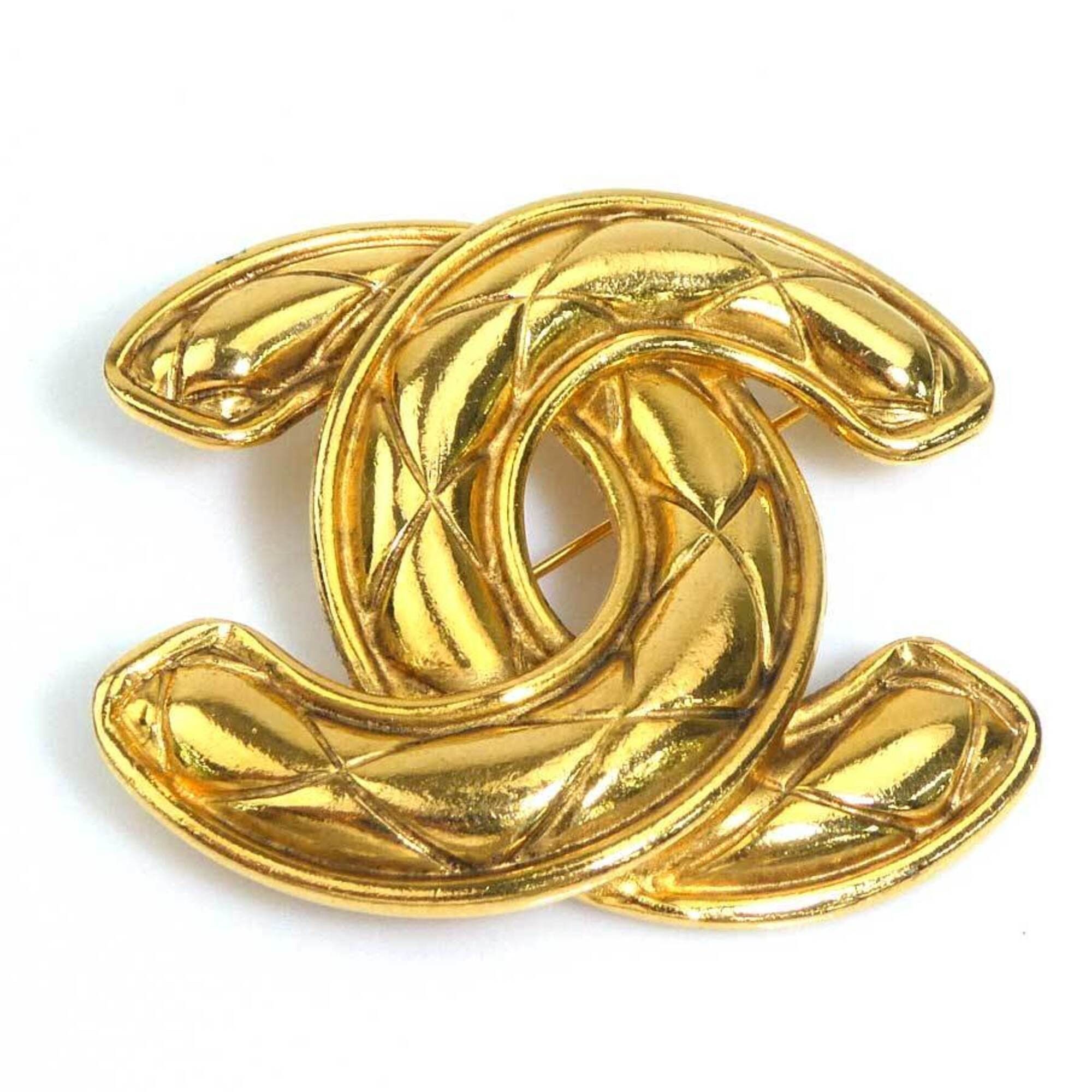 Chanel Chanel brooch, Coco Mark, metal, gold, women's, free shipping, e61654a Size ONE SIZE - 1 Thumbnail