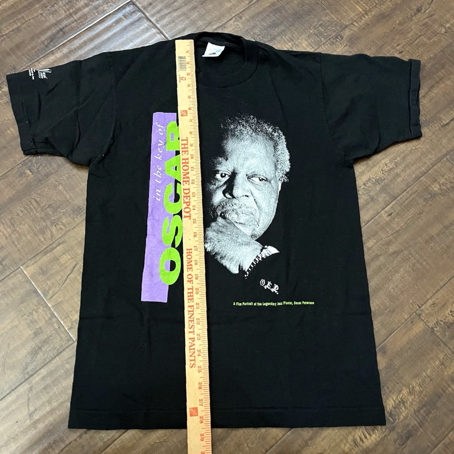 Fruit Of The Loom VINTAGE Oscar Peterson Jazz T-Shirt Men Large Black 90s Cotton Crew Neck Graphic Print Size US L / EU 52-54 / 3 - 8 Thumbnail
